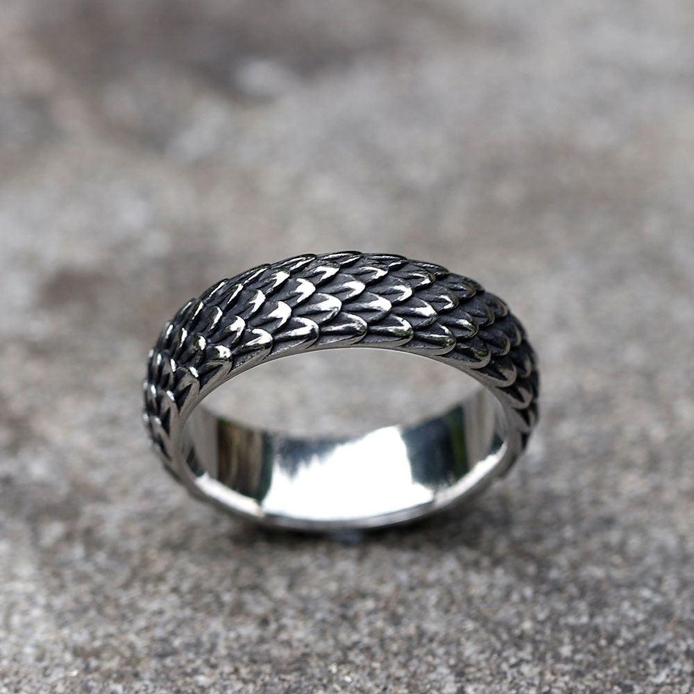 Other SIZE 10 316L Steel Vintage Nordic Viking Dragon Ring Size ONE SIZE - 1 Thumbnail