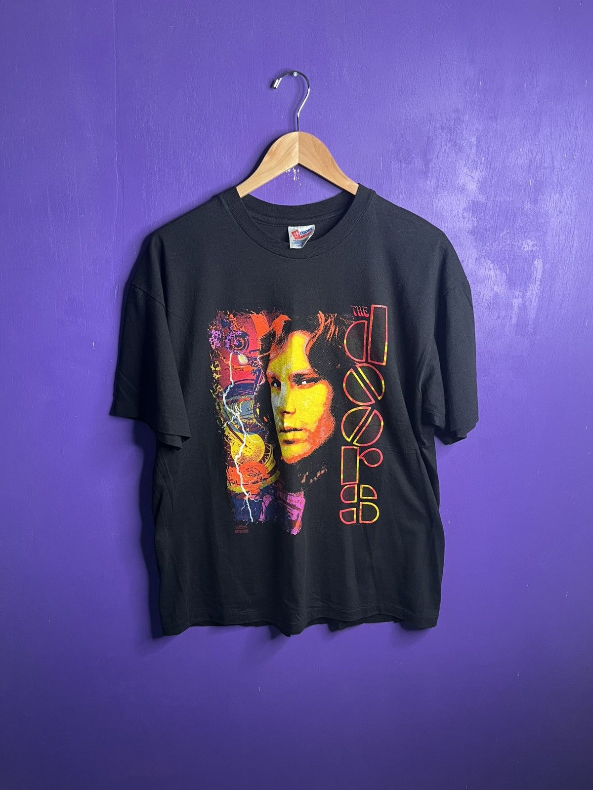 Band Tees × Vintage Vintage 1991 The doors riders on the storm tour tee Size US L / EU 52-54 / 3 - 1 Thumbnail