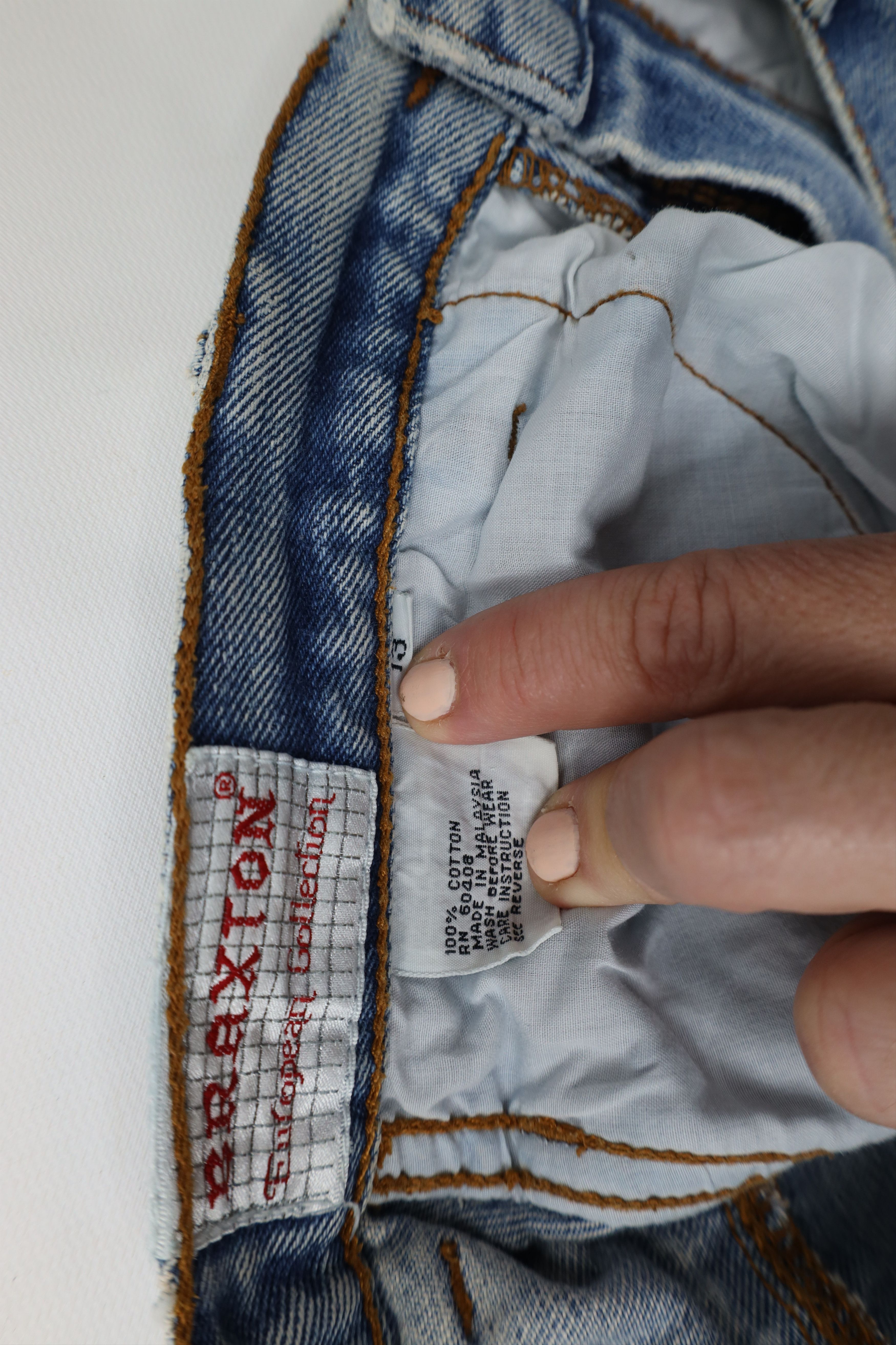 Vintage Vintage 90s Streetwear Layered Relaxed Tapered Leg Jeans Size 28" / US 6 / IT 42 - 10 Thumbnail