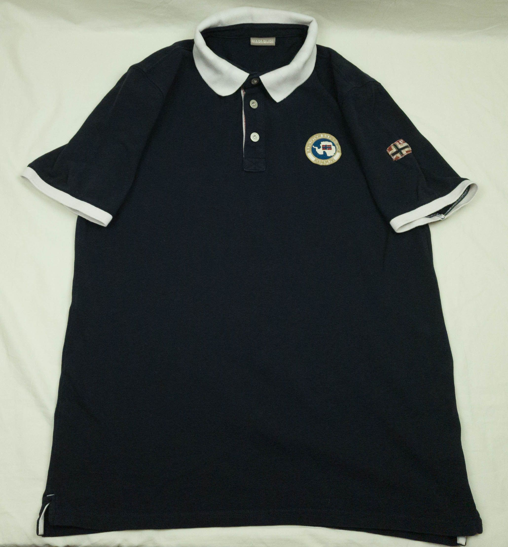 Napapijri Napapijri mens top polo cotton size M-L ( LABEL L) Size US L / EU 52-54 / 3 - 3 Thumbnail
