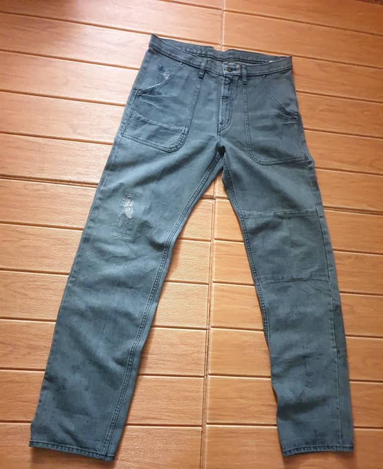 ADAM ET ROPE 💥ADAM ET ROPE Salvedge distressed Baker fatigue pant Size US 34 / EU 50 - 6 Thumbnail