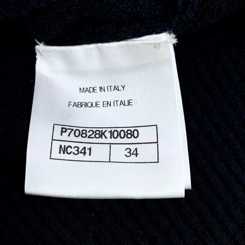 Chanel Chanel Black Logo Embroidered Knit Top -2505 Size US XXS / EU 40 - 7 Thumbnail