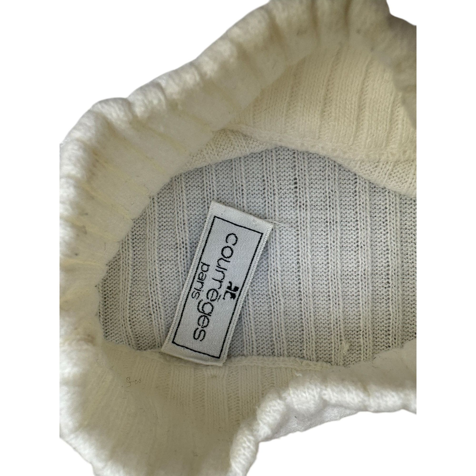 Courreges White Cashmere Short Sleeves Rollneck Size S / US 4 / IT 40 - 6 Thumbnail