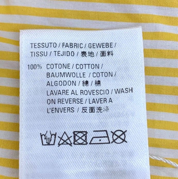 Balenciaga Balenciaga yellow cotton long sleeved shirt2412-Nextarrow Size US S / EU 44-46 / 1 - 6 Thumbnail