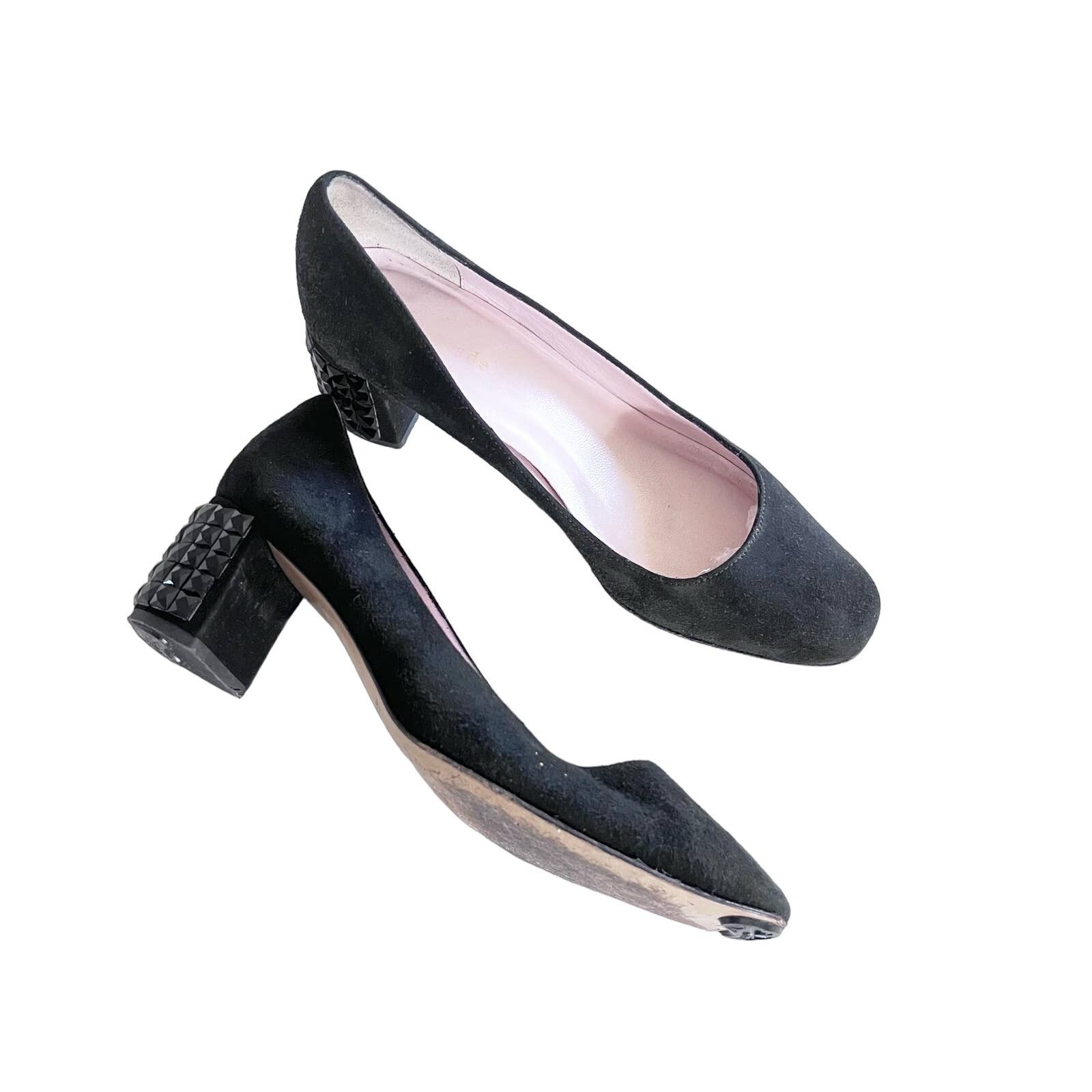 Kate Spade Kate Spade New York Danika Too Black Suede Jeweled Mid Heel Size US 6 / IT 36 - 1 Thumbnail
