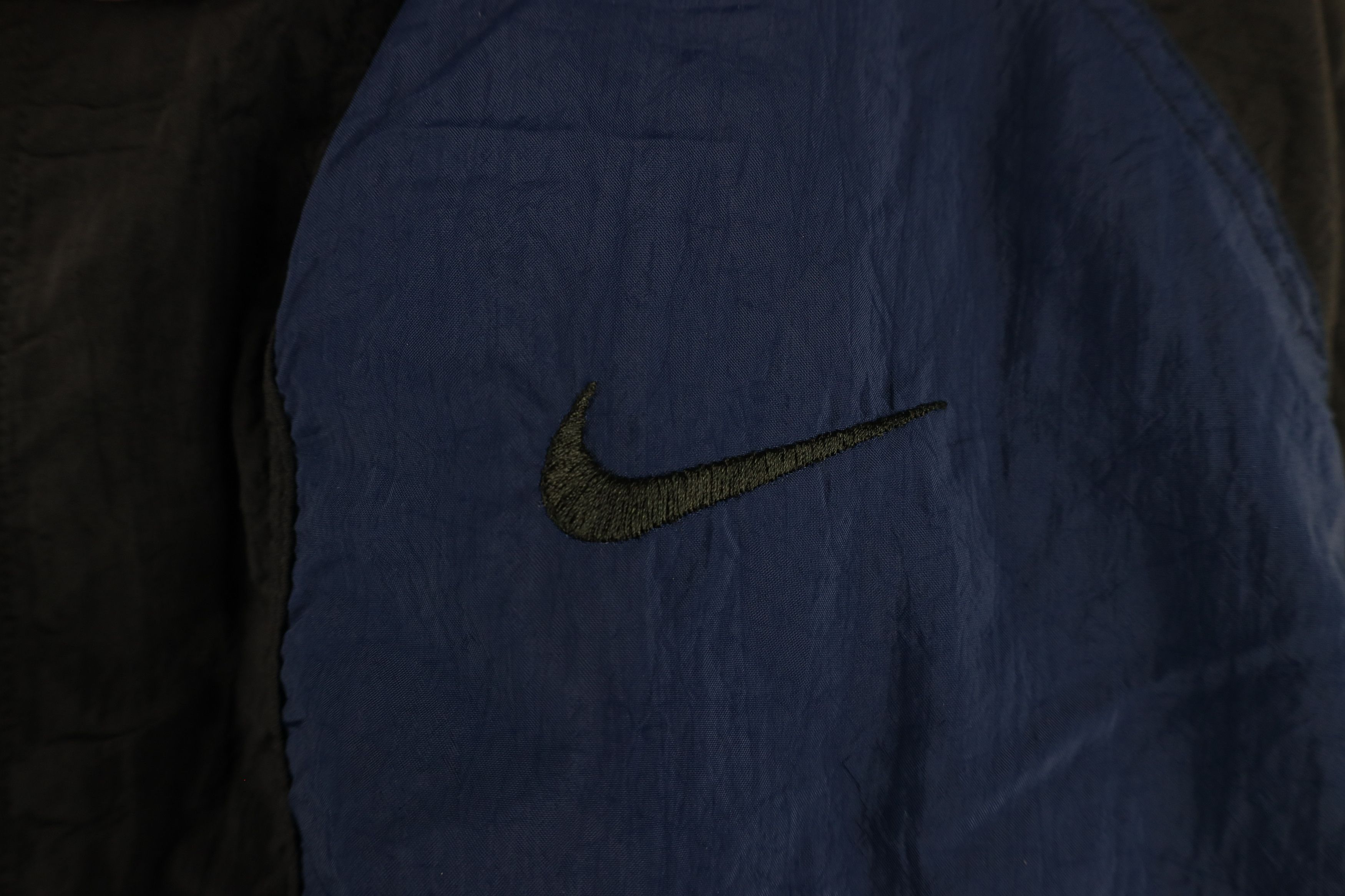 Nike × Vintage Vintage 90s Nike Mini Swoosh Lined Windbreaker Jacket Size US M / EU 48-50 / 2 - 5 Thumbnail