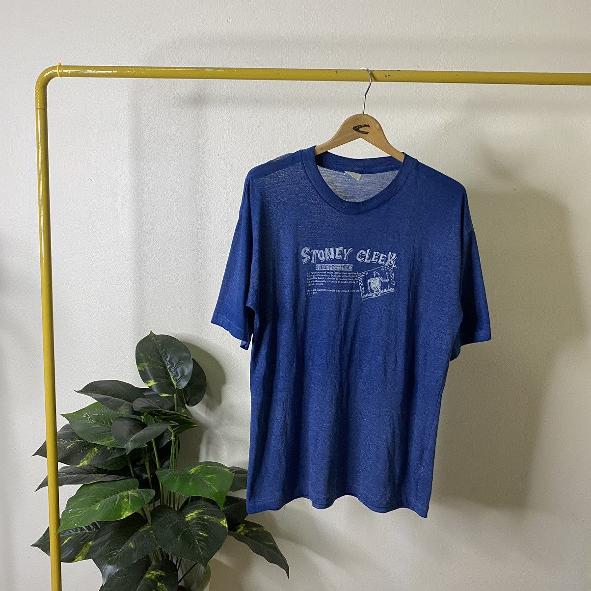 Vintage Vintage 1980s Stoney Cleek Book Promo T Shirt Size US M / EU 48-50 / 2 - 1 Thumbnail