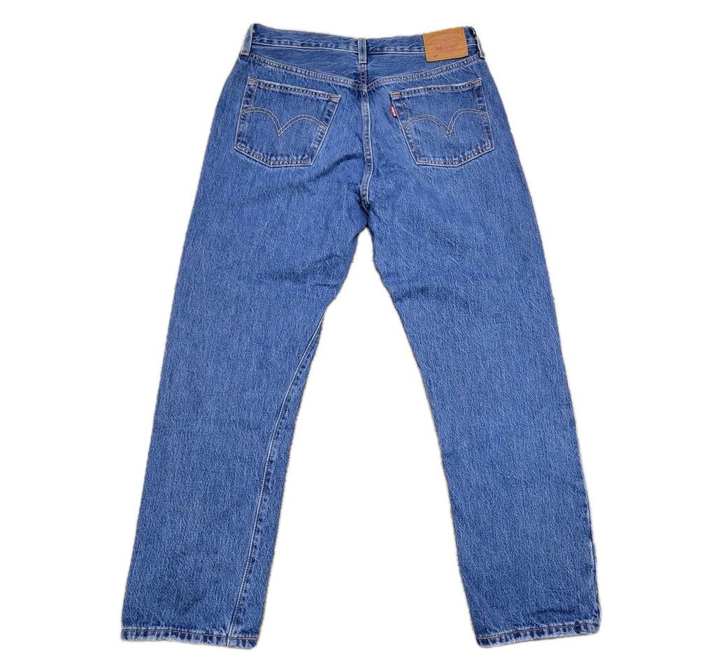 Levi's Levi's Premium Quality Clothing Blue Straight Button-Fly Men Size US 29 - 2 Thumbnail