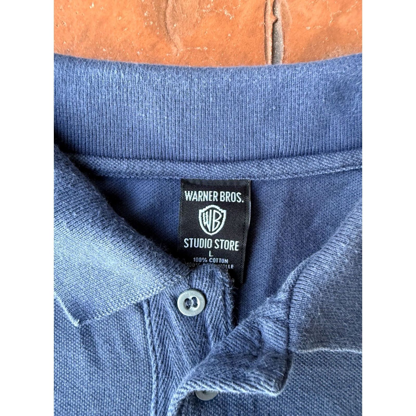 Vintage VINTAGE Warner Bros Polo Shirt Tasmanian Devil Taz 90s Men Large Blue Cartoons Tee? Size US L / EU 52-54 / 3 - 3 Thumbnail
