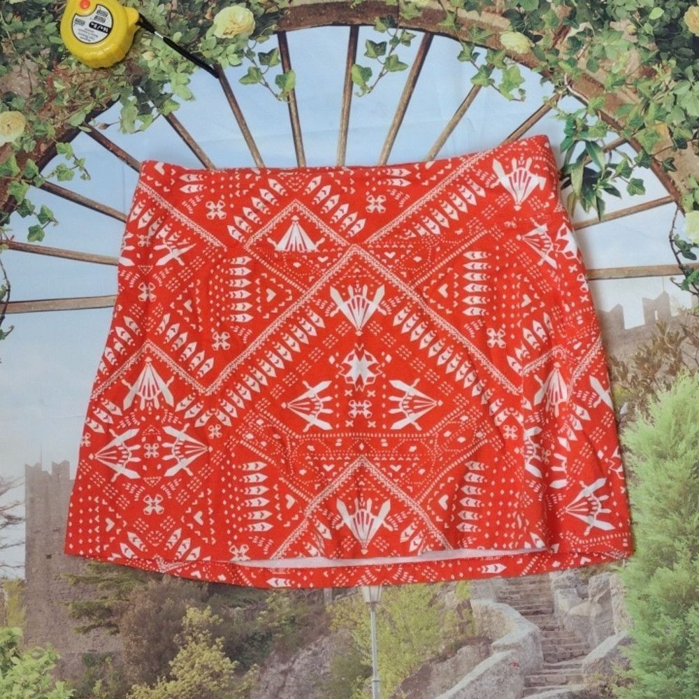 Patagonia Patagonia orange white skirt size medium Size 32" / US 10 / IT 46 - 1 Thumbnail