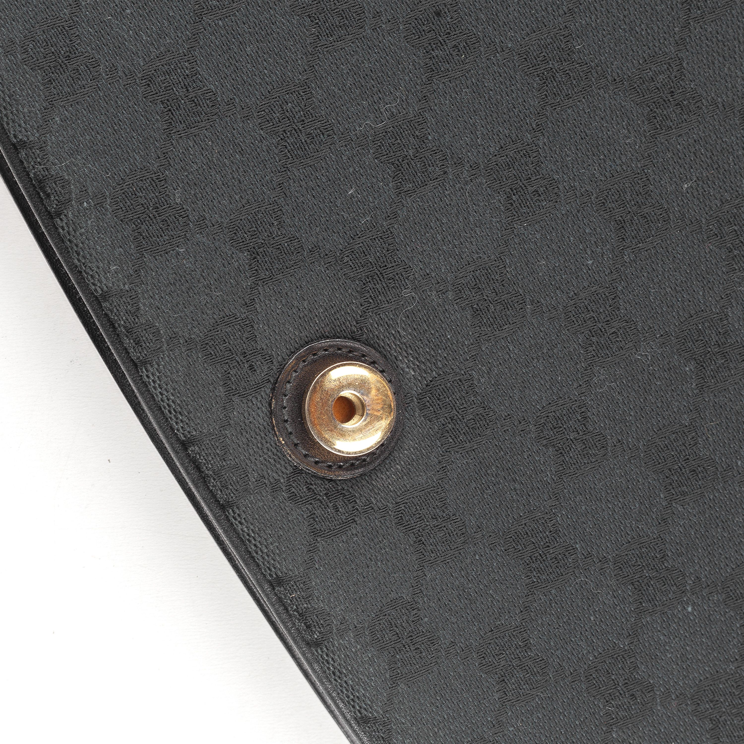 Gucci Gucci Rare 1950’s Black Monogram Vintage Crossbody Bag Size ONE SIZE - 9 Thumbnail