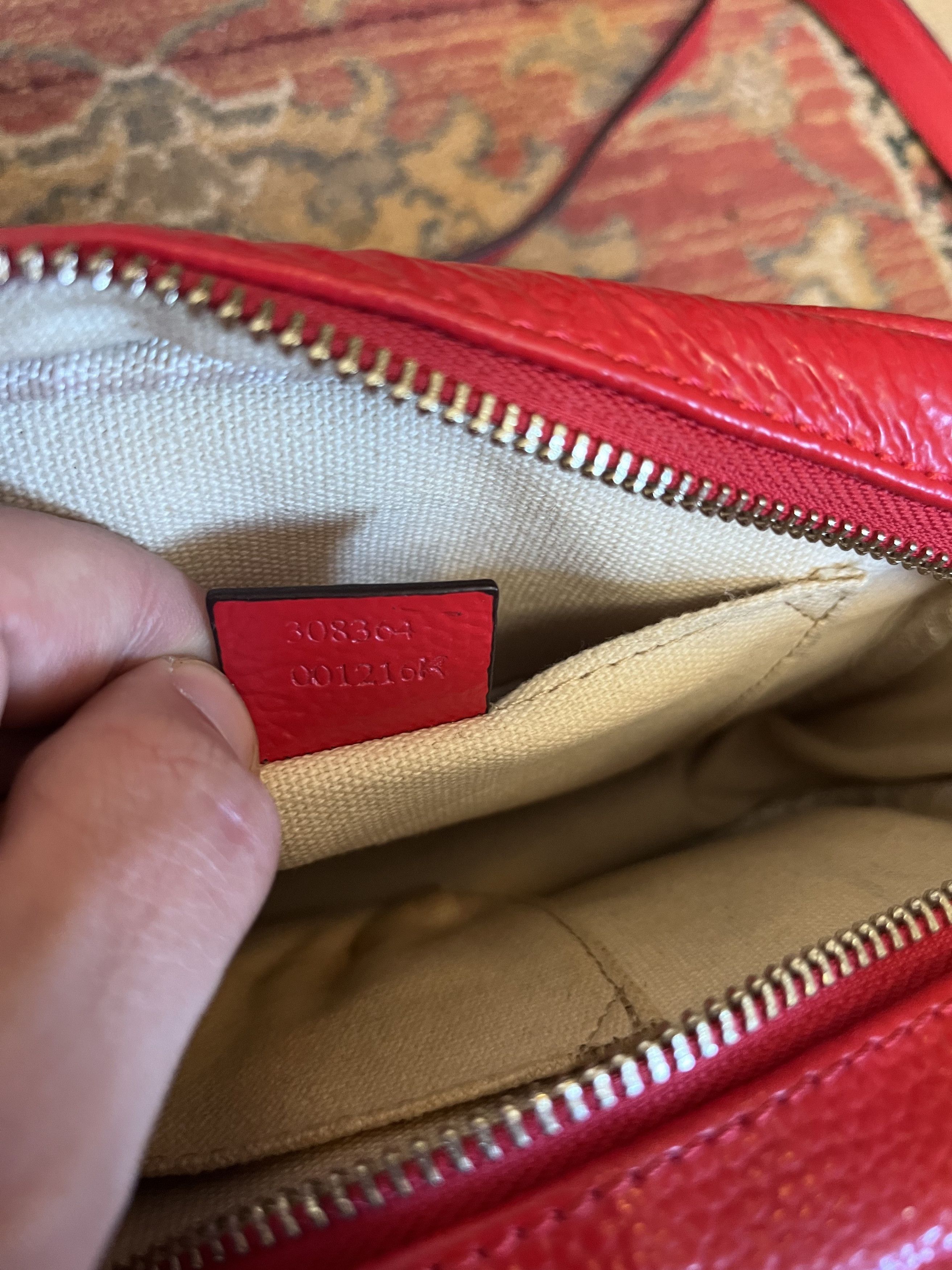 Gucci Gucci - Soho Disco Pebbled Leather Red Silver-Tone Preloved Size ONE SIZE - 8 Thumbnail