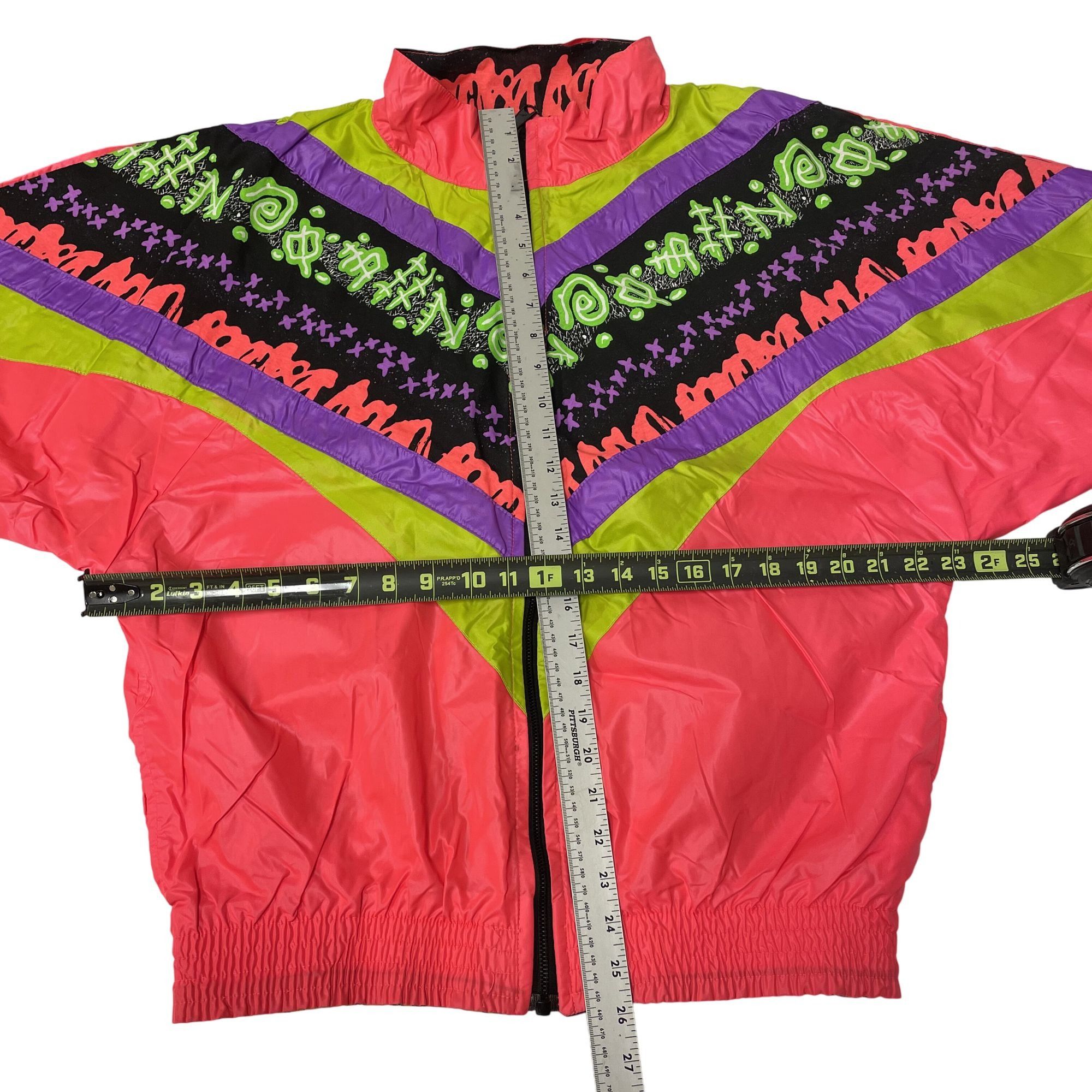 Ocean Pacific NOS New Vtg Ocean Pacific NEON Pink REVERSIBLE Windbreaker Size US M / EU 48-50 / 2 - 10 Thumbnail