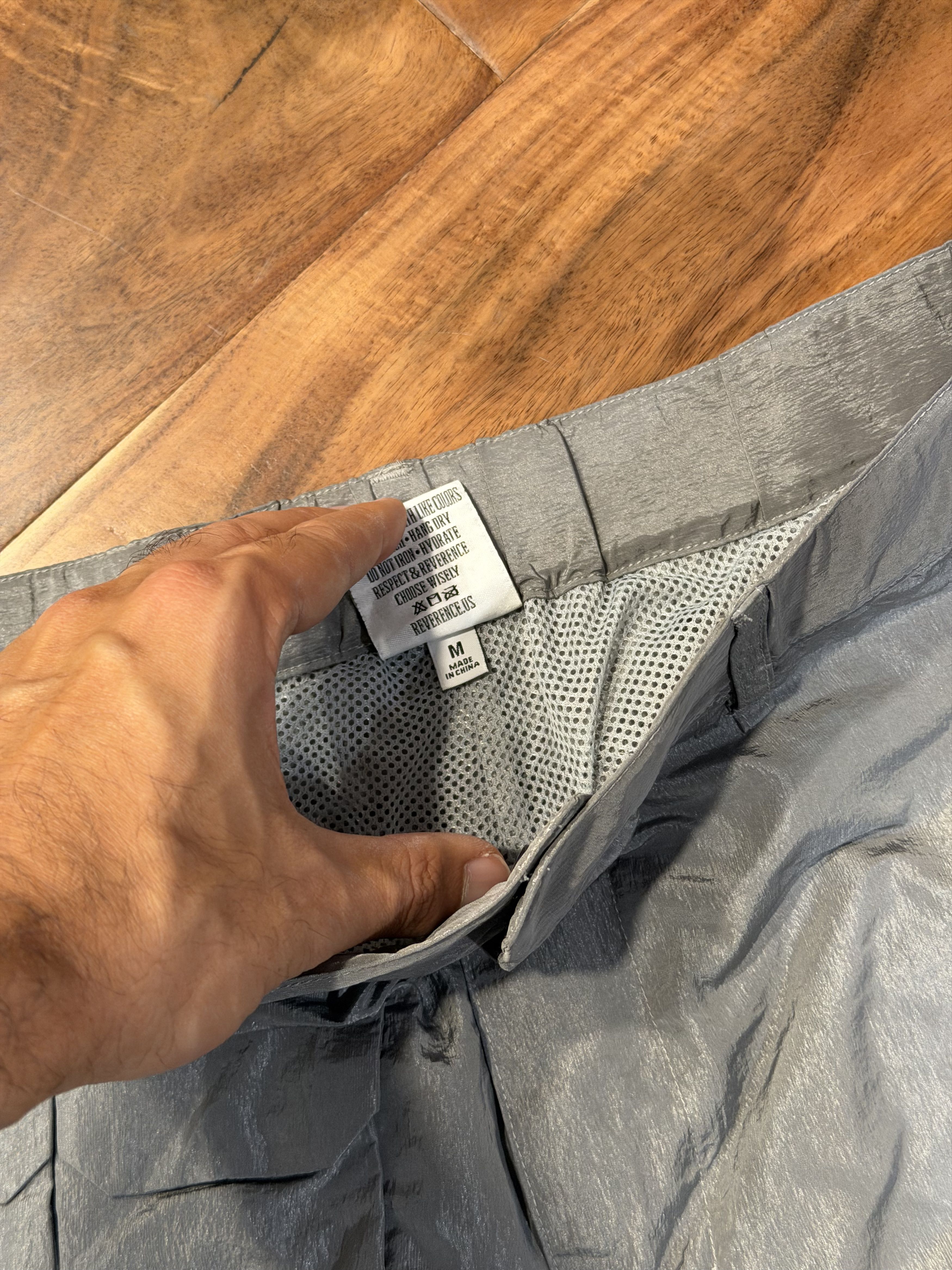 Other Wrinkle Nylon Convertible Cargo Pants - Silver Size US 33 - 4 Thumbnail