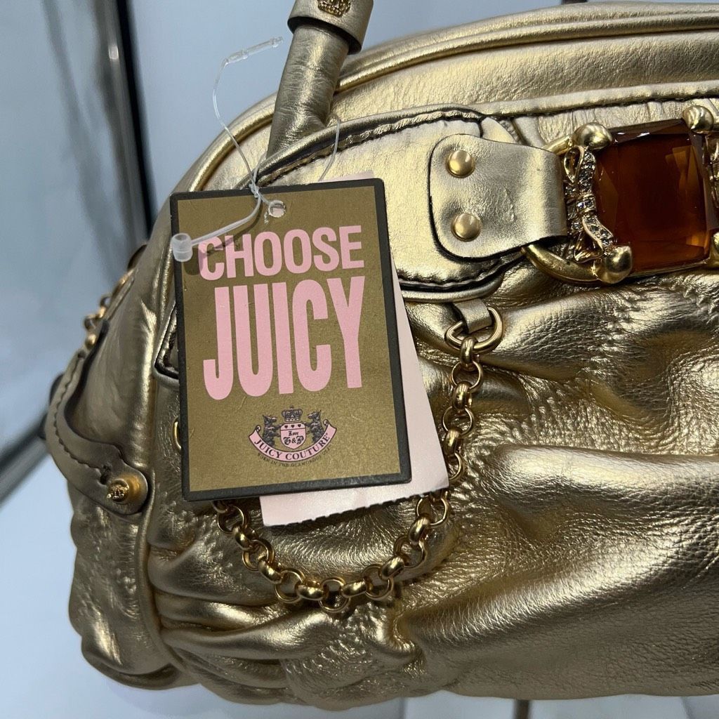 Juicy Couture Juicy Couture Vintage Metallic and Jeweled Leather Bag Size ONE SIZE - 3 Thumbnail