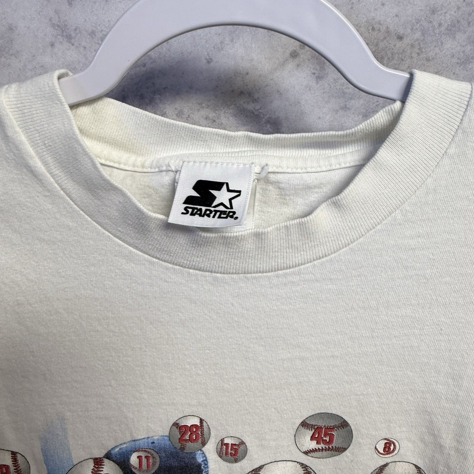 Starter Vintage 90s Mark McGwire Starter T Shirt Mens Large 21x27 Size US L / EU 52-54 / 3 - 10 Thumbnail