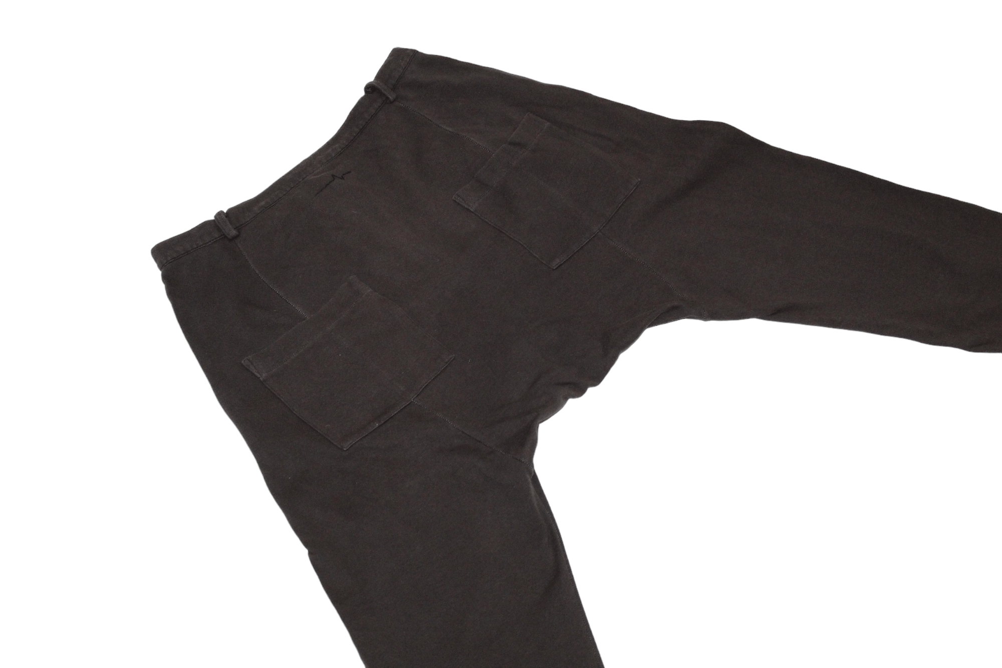 First Aid To The Injured First Aid To The Injured Drop Crotch Button-fly Raw Cut Pant Size US 34 / EU 50 - 6 Thumbnail