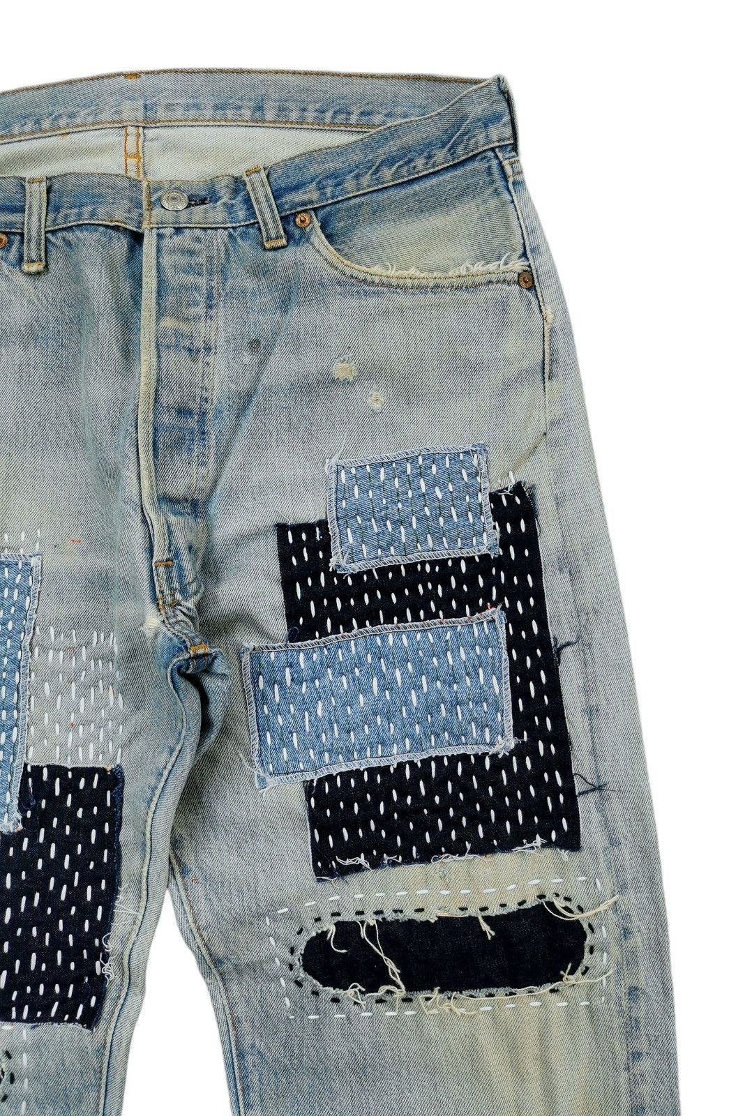 Levi's 80s Vintage Levis 501 Selvedge Rindem Top Button2 Size US 36 / EU 52 - 9 Thumbnail