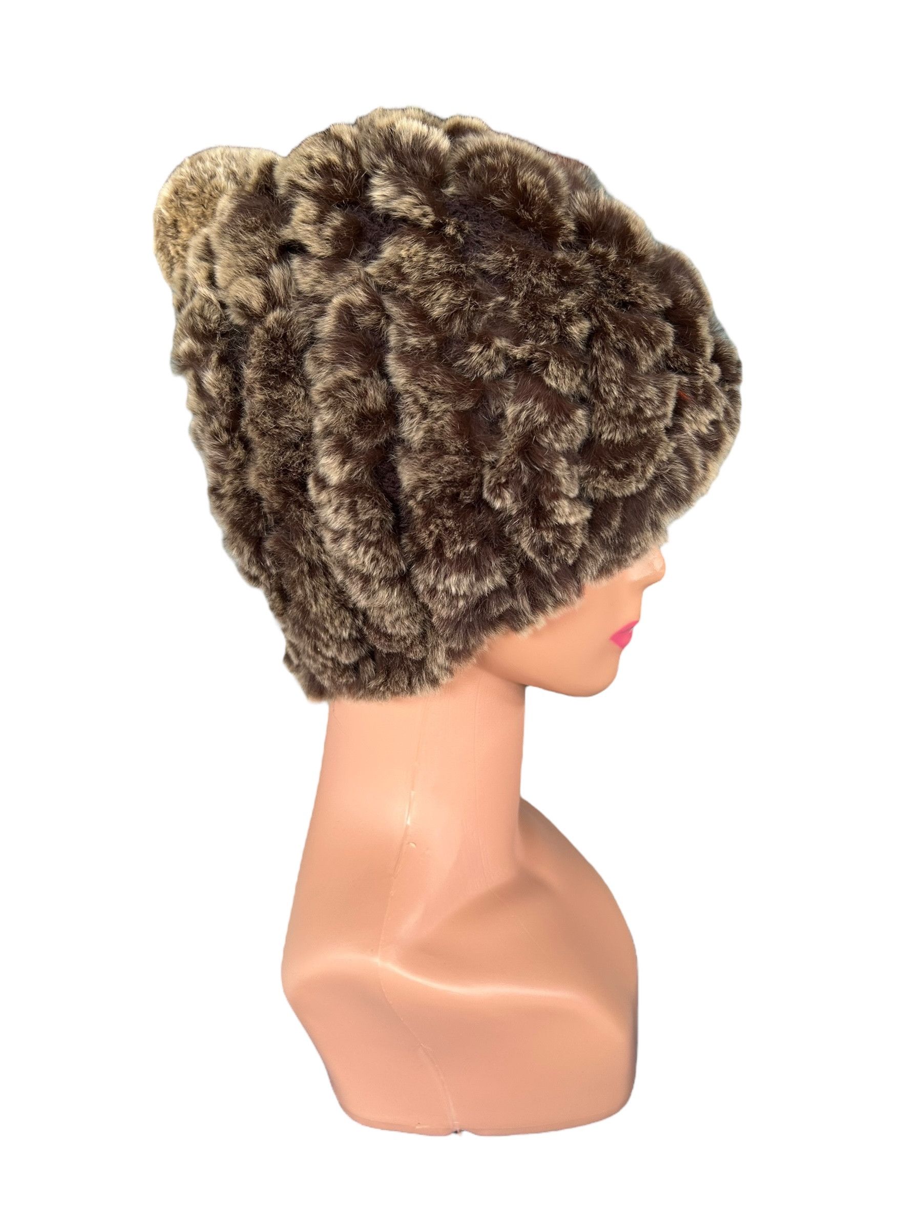 Japanese Brand × Kapital × Vintage Japanese Punk Bondage Style Fur Big Beanie Hats Rare Size ONE SIZE - 4 Thumbnail