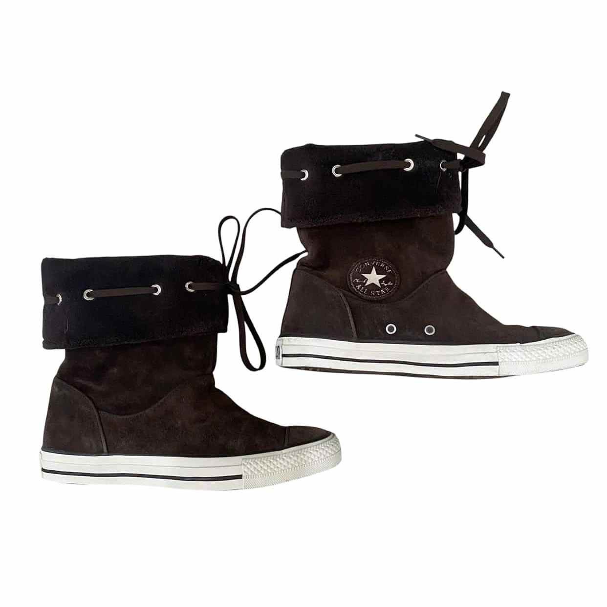 Converse Converse All Star Chuck Taylor Suede Fold Down Ankle Boots Size US 8.5 / IT 38.5 - 3 Thumbnail