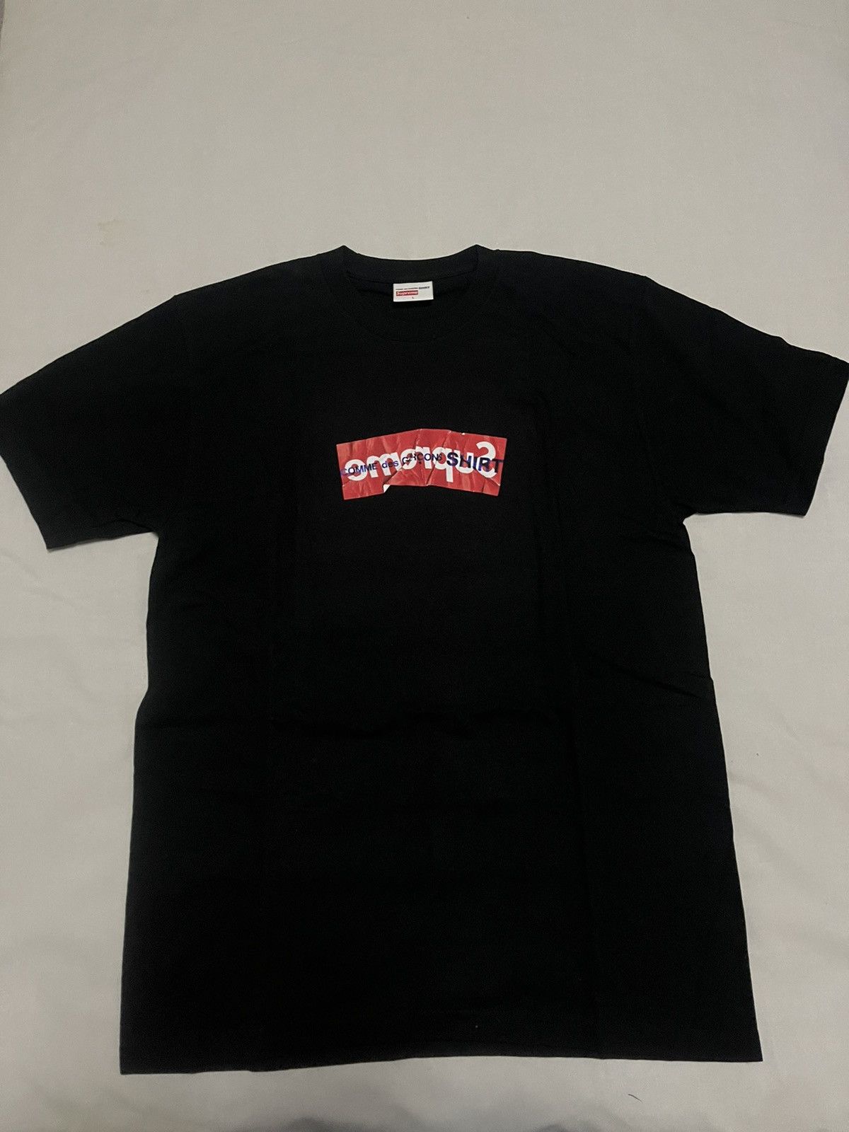 Supreme Supreme cdg shirt box logo tee black | Grailed