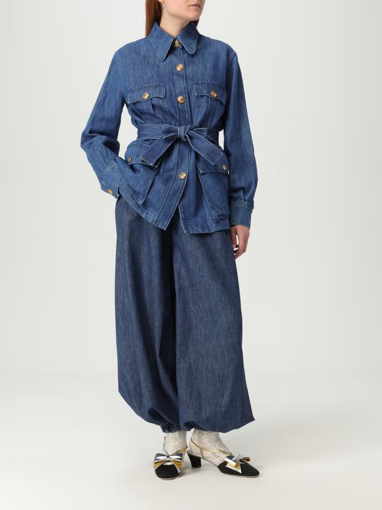 Valentino o1y0326 Denim Pant in Blue Size 28" / US 6 / IT 42 - 2 Thumbnail