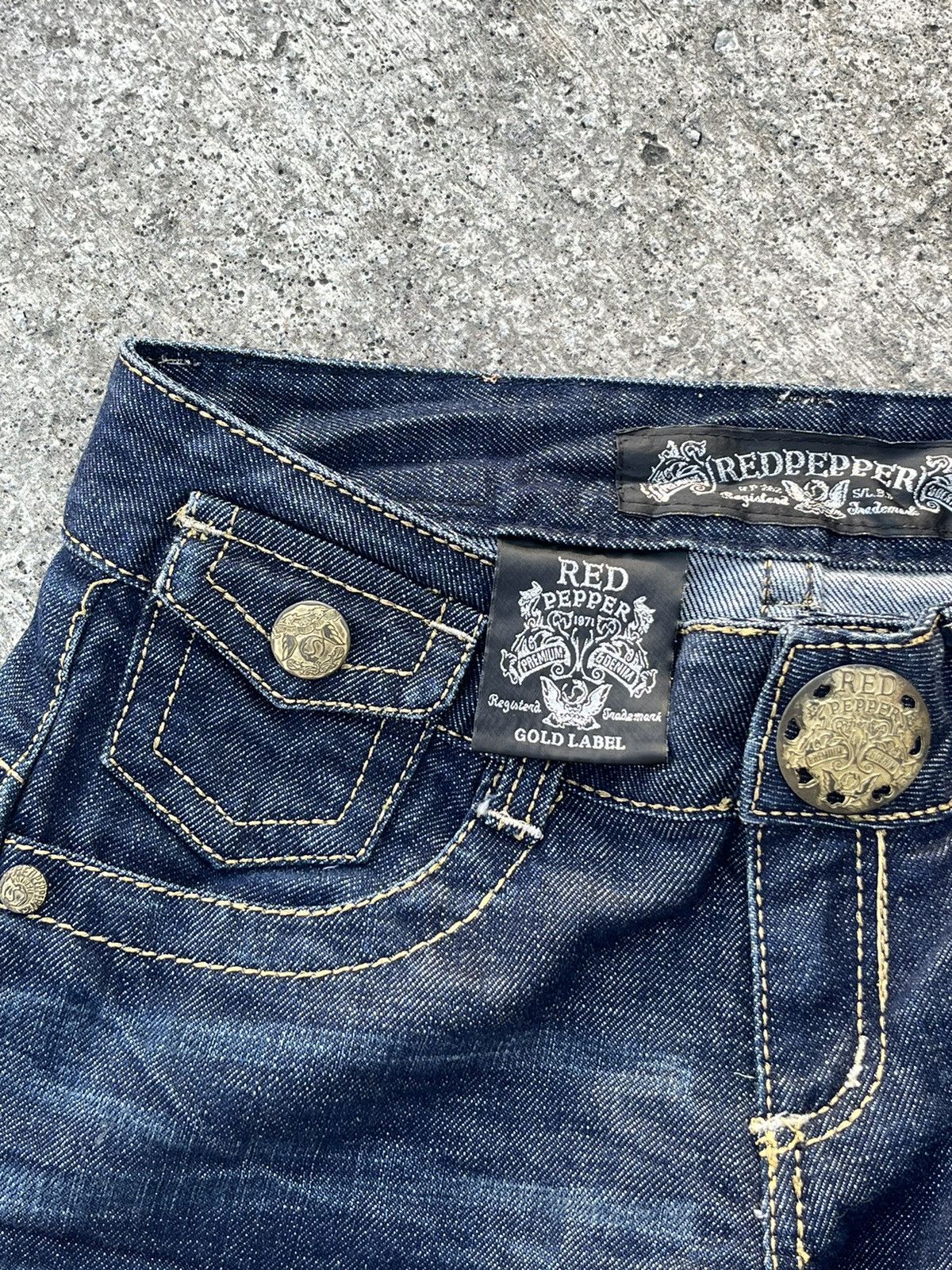 If Six Was Nine × Japanese Brand Red Pepper Gold Label Jeans Bootcut Size 28" / US 6 / IT 42 - 12 Thumbnail