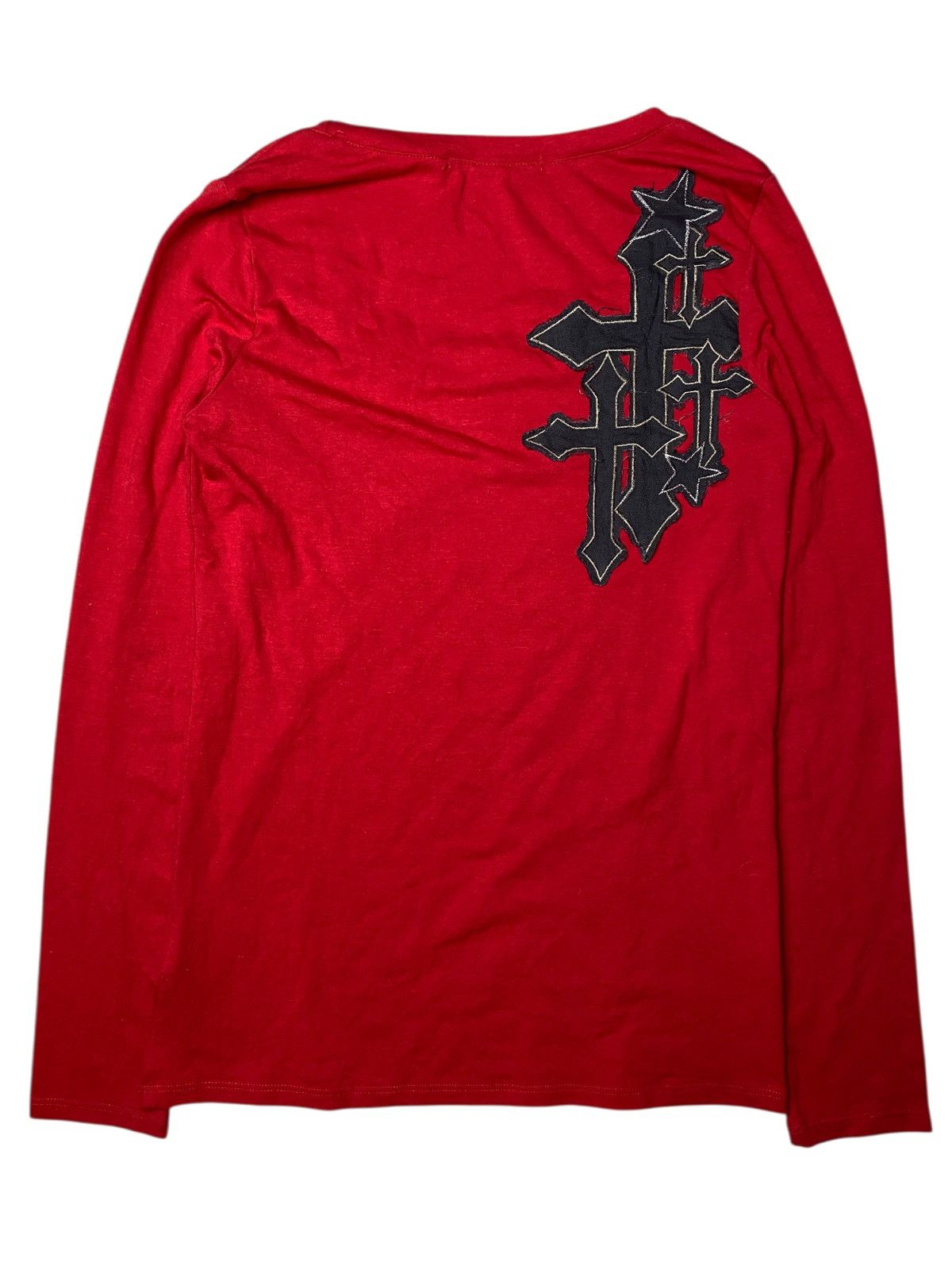If Six Was Nine × Japanese Brand × Le Grande Bleu (L.G.B.) 2000's Ghost of Harlem Vkei Cross Gothic Longsleeve Size US S / EU 44-46 / 1 - 4 Thumbnail