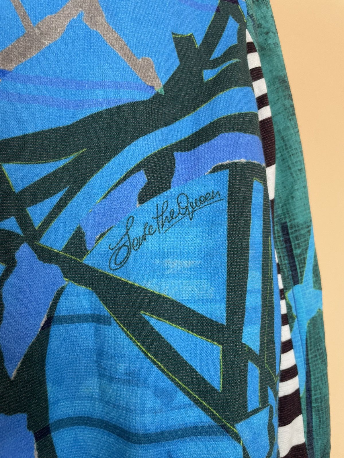 Other Save The Queen Abstract Art Blazer Button Up Size XL / US 12-14 / IT 48-50 - 13 Thumbnail