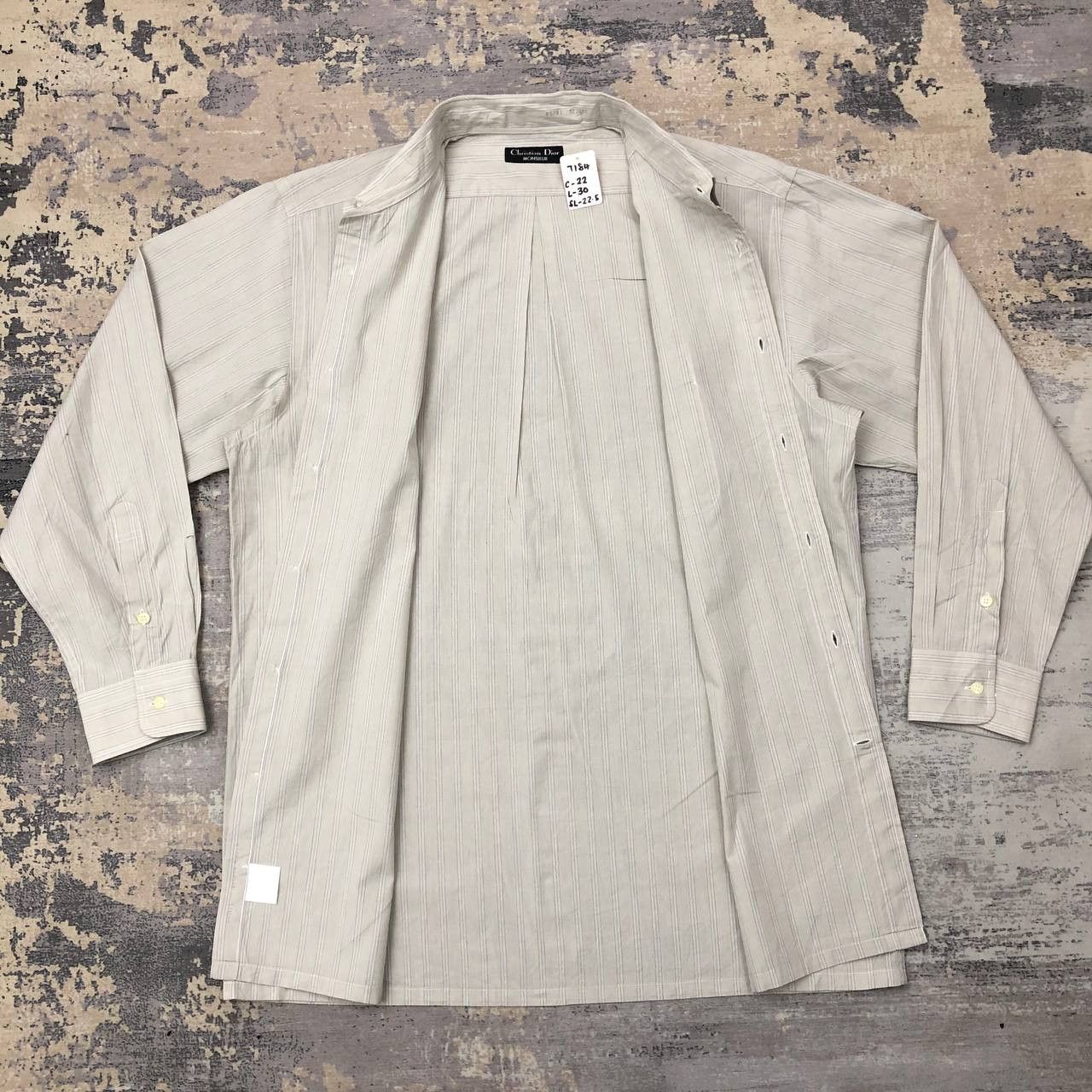 Christian Dior Monsieur T184 VTG CHRISTIAN DIOR MONSIEUR STRIPED SHIRT Size US M / EU 48-50 / 2 - 5 Thumbnail