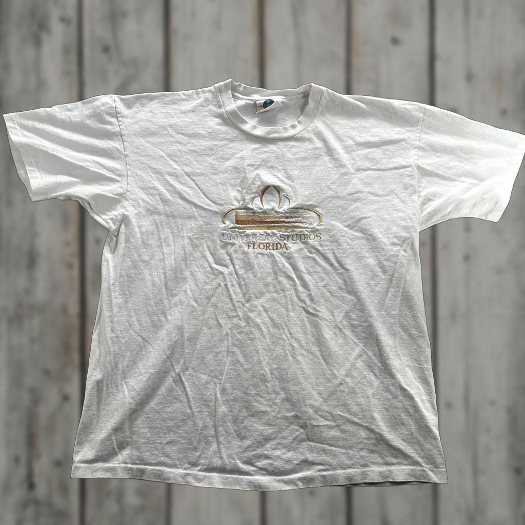 Vintage VINTAGE Universal Studios Florida Shirt Mens 2XL White Embroidered Made USA 90s Size US XXL / EU 58 / 5 - 1 Thumbnail