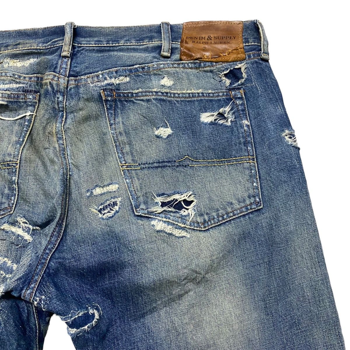 Denim & Supply Ralph Lauren Denim And Supply Ralph Lauren Distress Denim Patchwork Jeans Size US 38 / EU 54 - 13 Thumbnail
