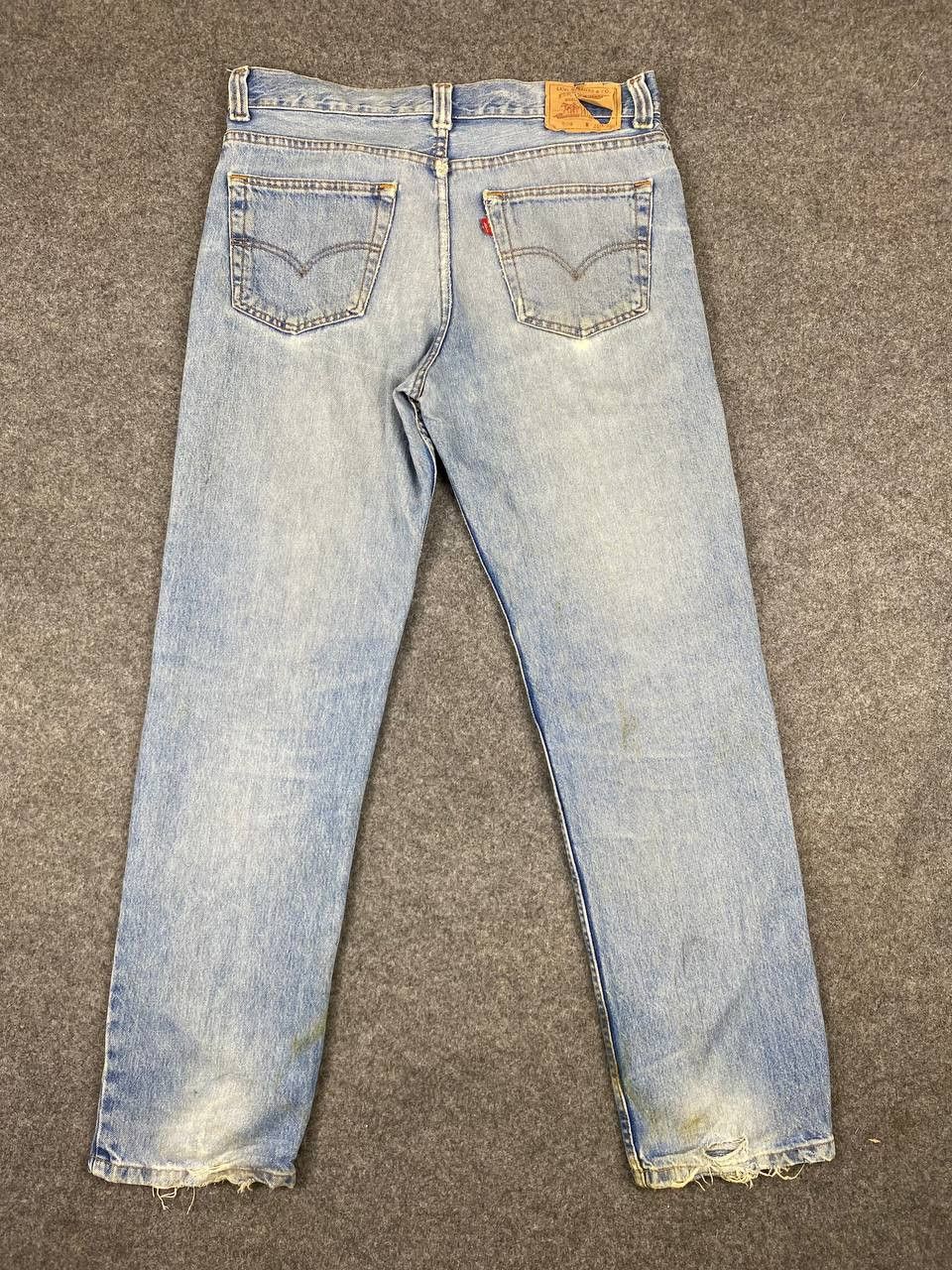 Levi's vintage levis 504 distressed denim nice design Size US 36 / EU 52 - 2 Thumbnail