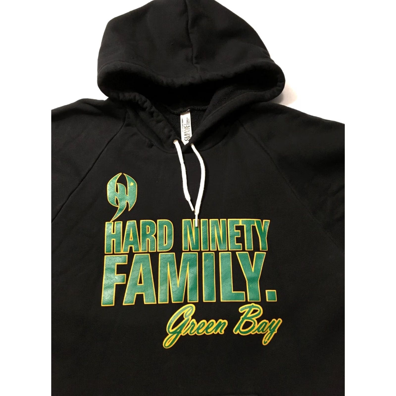 Vintage Green Bay Packers Sweatshirt Black Pullover 2XL HARD NINETY Size US XXL / EU 58 / 5 - 2 Thumbnail