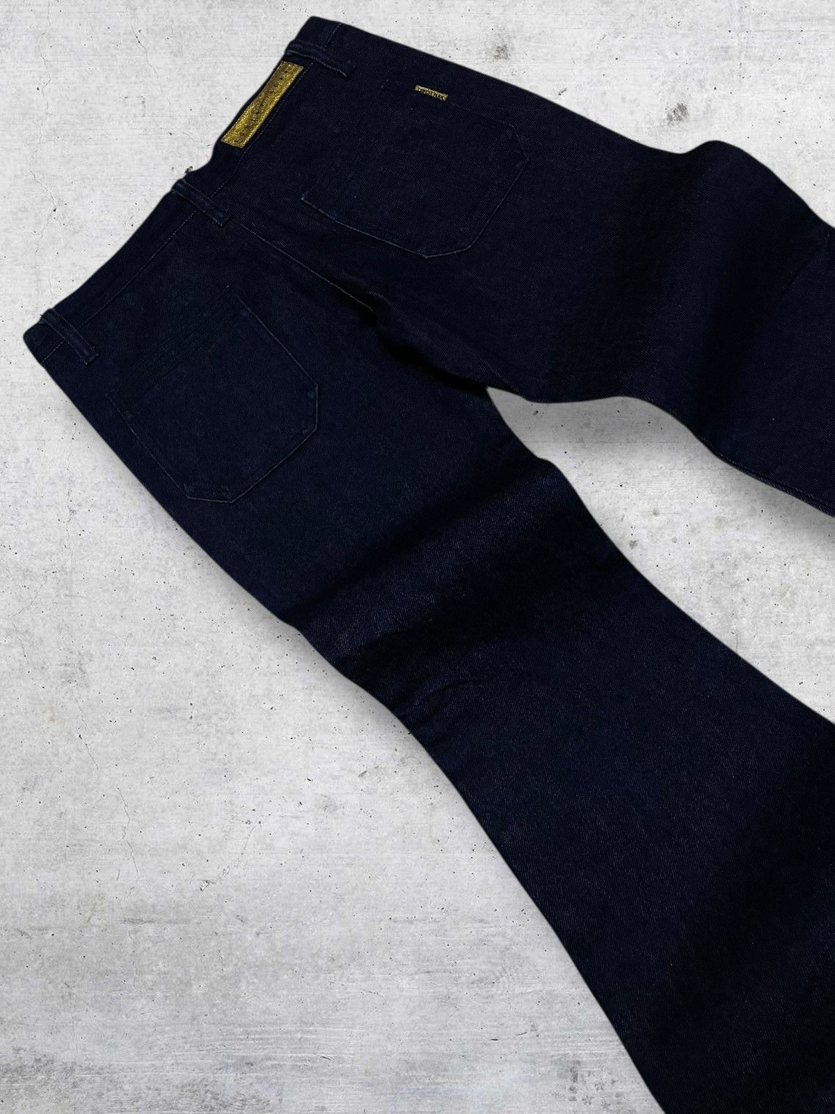 Tornado Mart VINTAGE EGOITS CRAFTE JAPAN DESIGNER 90S FLARED BUTTON DENIM Size US 28 / EU 44 - 16 Thumbnail