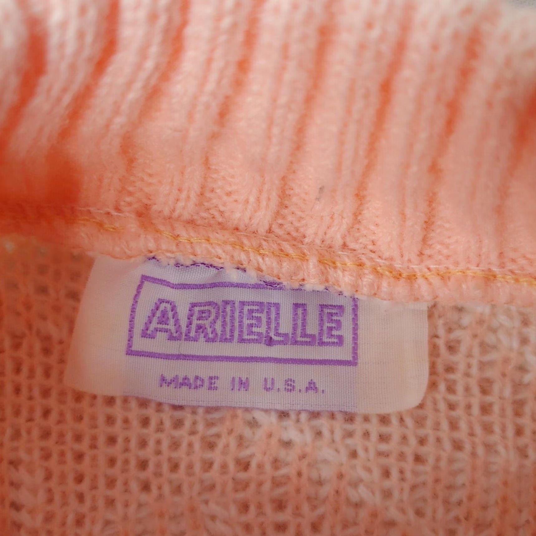 Vintage VINTAGE Arielle Sweater Women M Pink White Floral High Neck Cottagecore Pullover Long Sleeve Knit Size M / US 6-8 / IT 42-44 - 6 Thumbnail