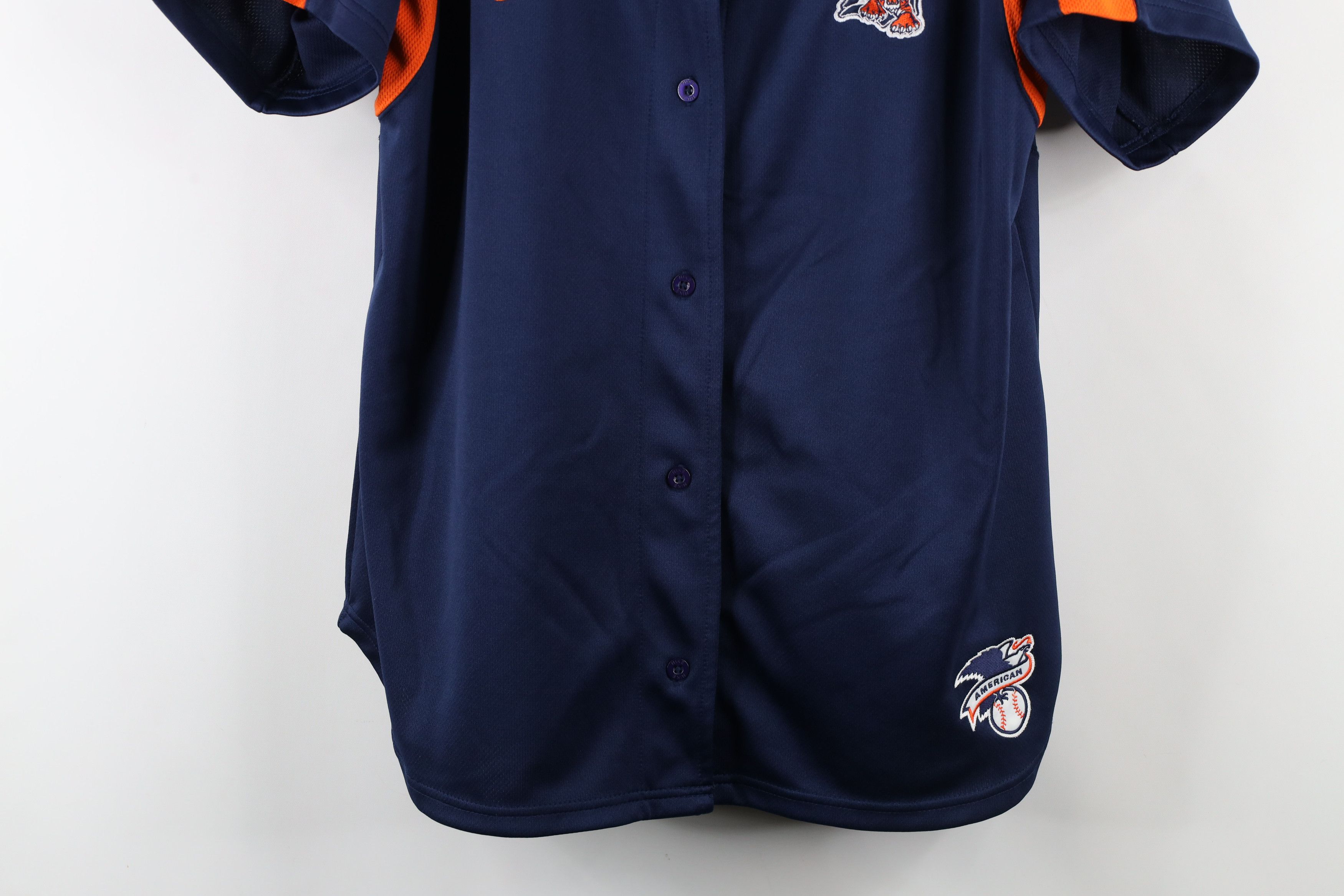 Nike × Vintage Vintage Nike Mini Swoosh Detroit Tigers Baseball Jersey Size XXL / US 16-18 / IT 52-54 - 3 Thumbnail