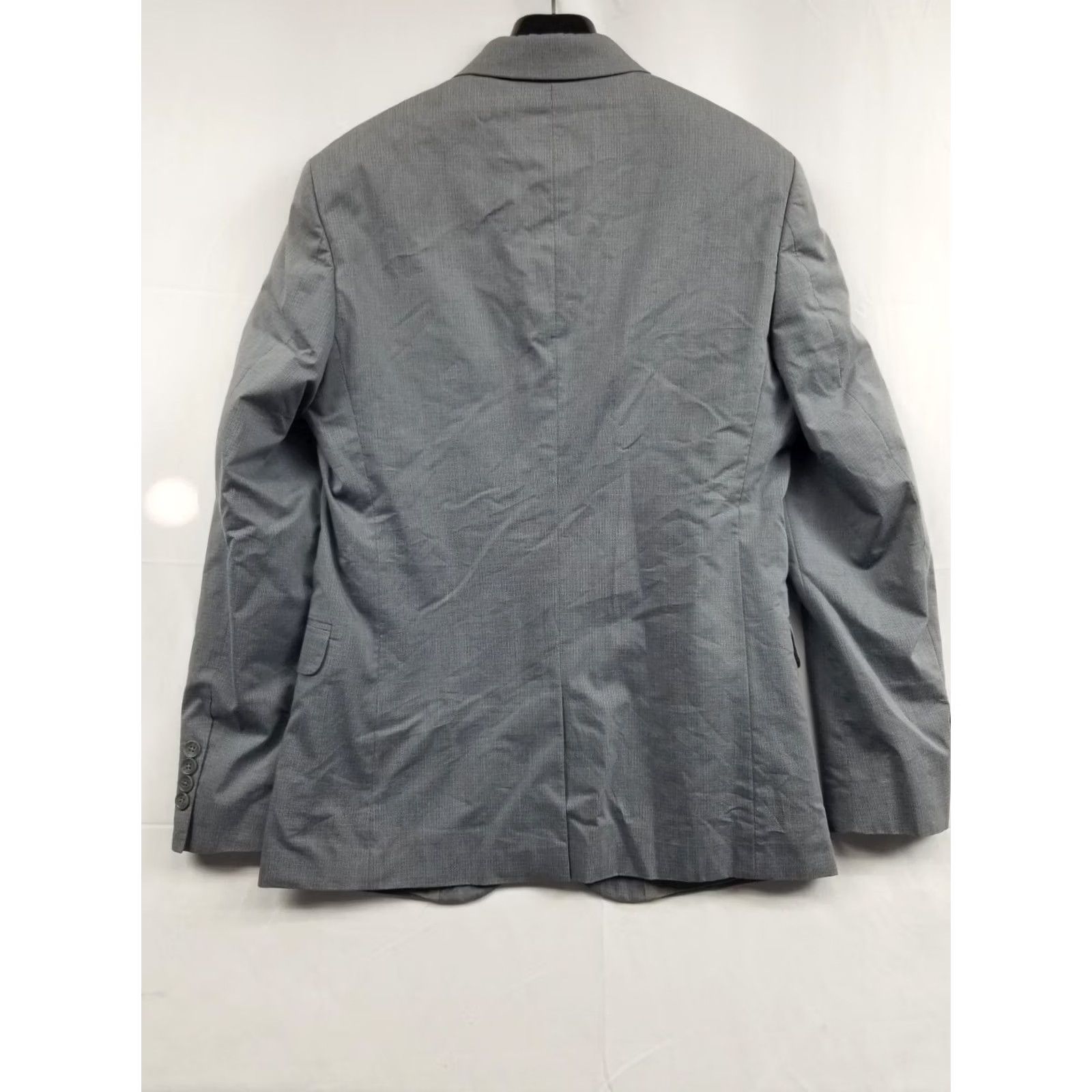 Calvin Klein Calvin Klein Blazer Shirt? No, Calvin Klein Blazer Mens Size S Two-Button Grey Cotton Blend Two Button Single-Breasted Slim Fit Regular JC? Size 36R - 2 Thumbnail
