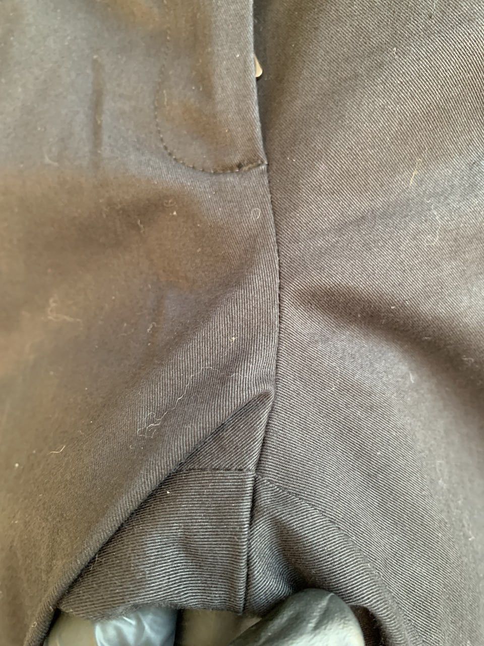 Prada × Vintage Prada Women’s 2011 Black Tab Cotton Straight Trousers Size 30" / US 8 / IT 44 - 9 Thumbnail