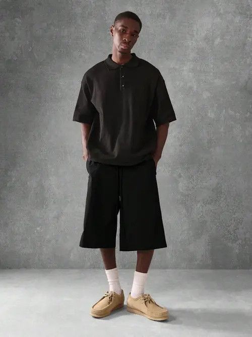Jean × Vintage Unique designer Y2K Drip shorts Size US 36 / EU 52 - 2 Thumbnail
