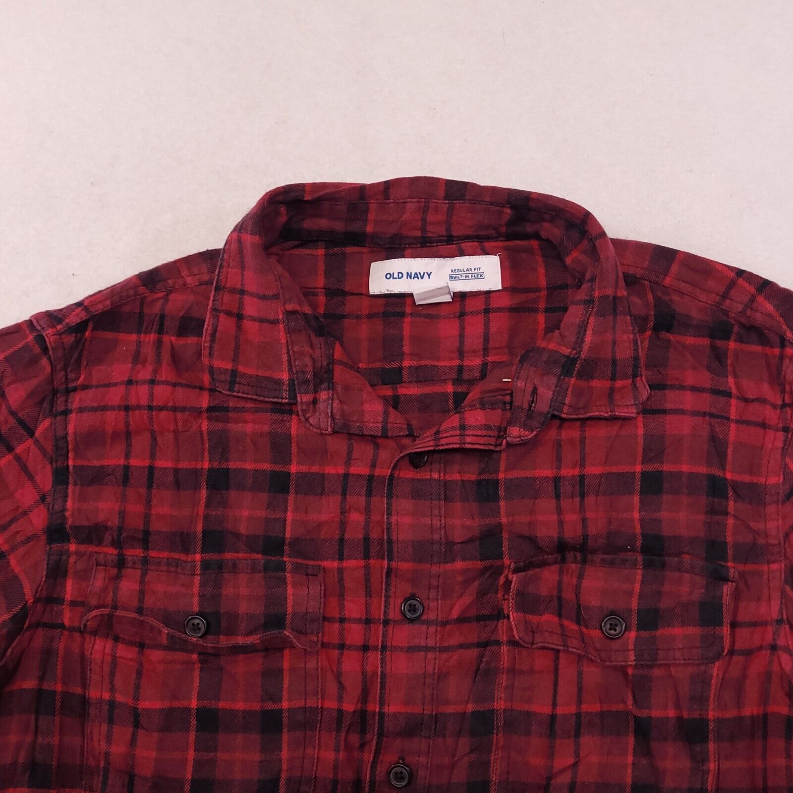 Old Navy Old Navy Tartan Flannel Button Shirt Mens Size Medium M Red Size US M / EU 48-50 / 2 - 1 Thumbnail