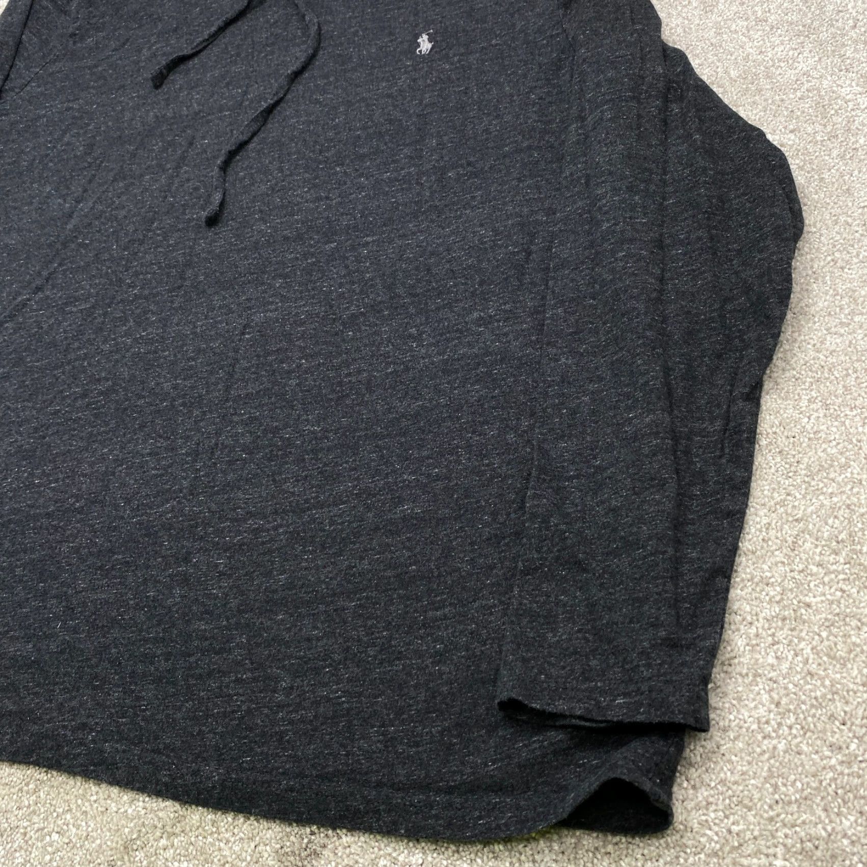 Polo Ralph Lauren Polo Ralph Lauren Hoodie Men XL Black Gray Long Sleeve Hooded Lightweight Pullover Classic Designer 6917 Size US XL / EU 56 / 4 - 3 Thumbnail