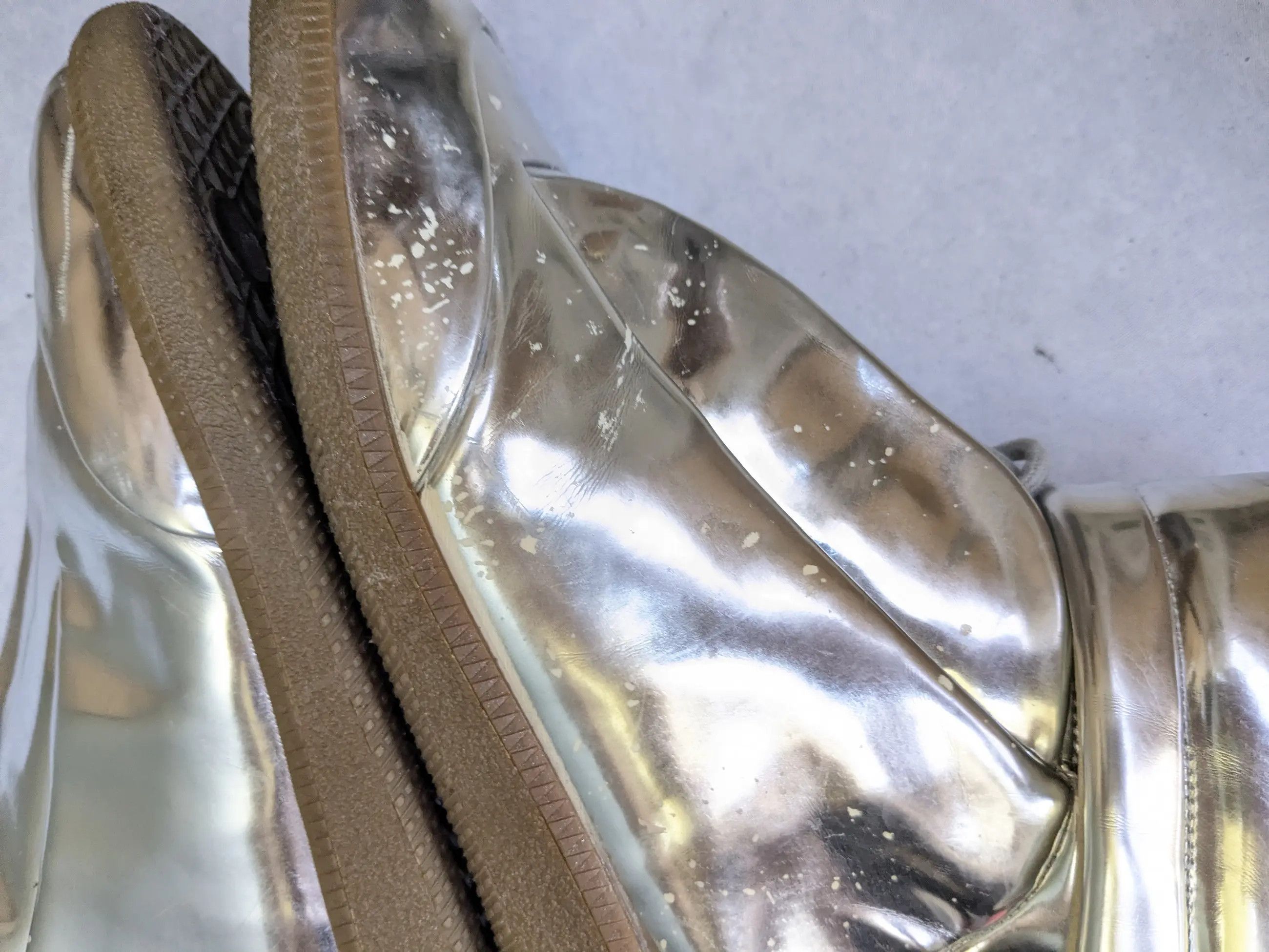 Maison Margiela Maison Margiela Future Silver High Top Sneakers 13 46 Size US 13 / EU 46 - 11 Thumbnail