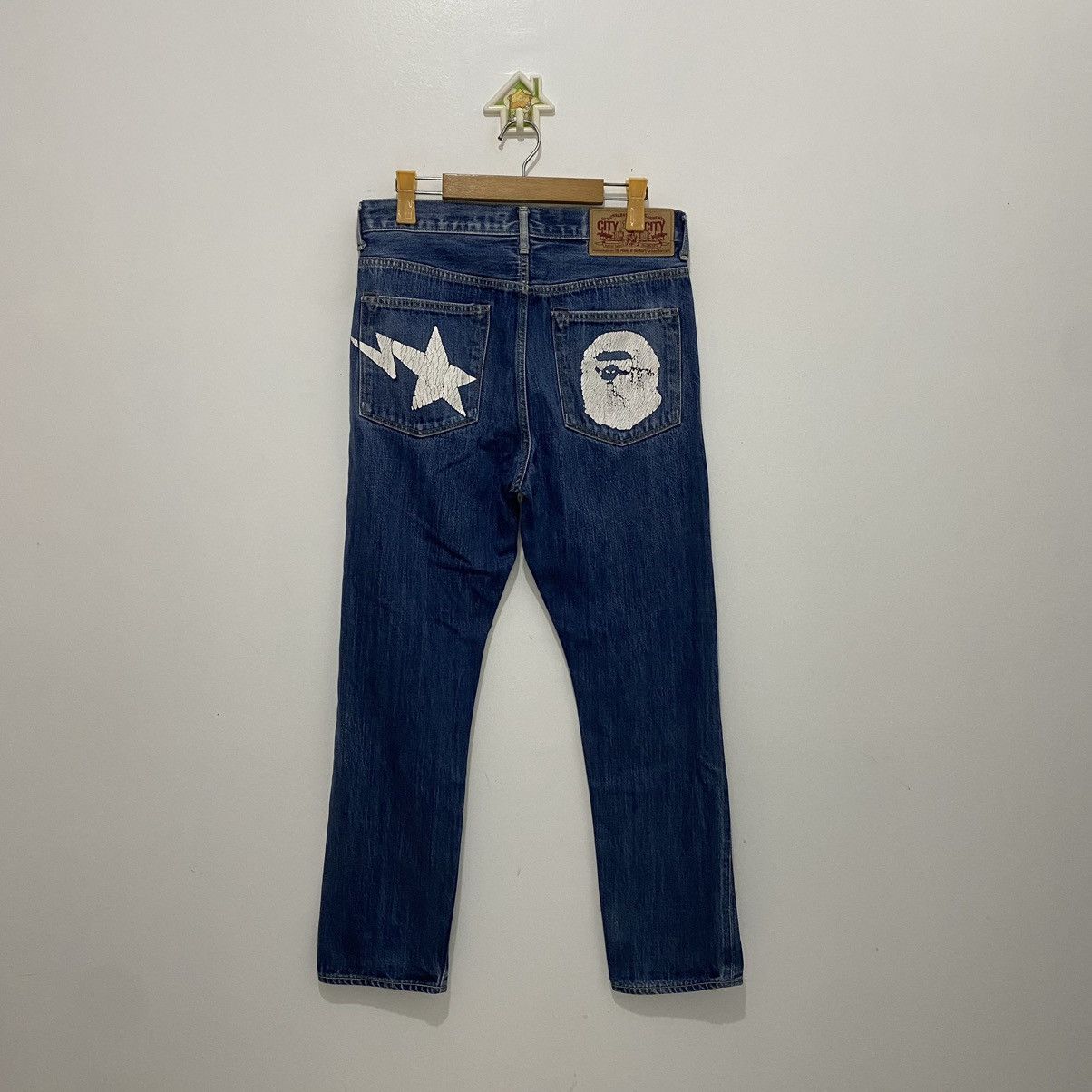 Bape Bapesta Denim Jeans Size US 32 / EU 48 - 1 Thumbnail