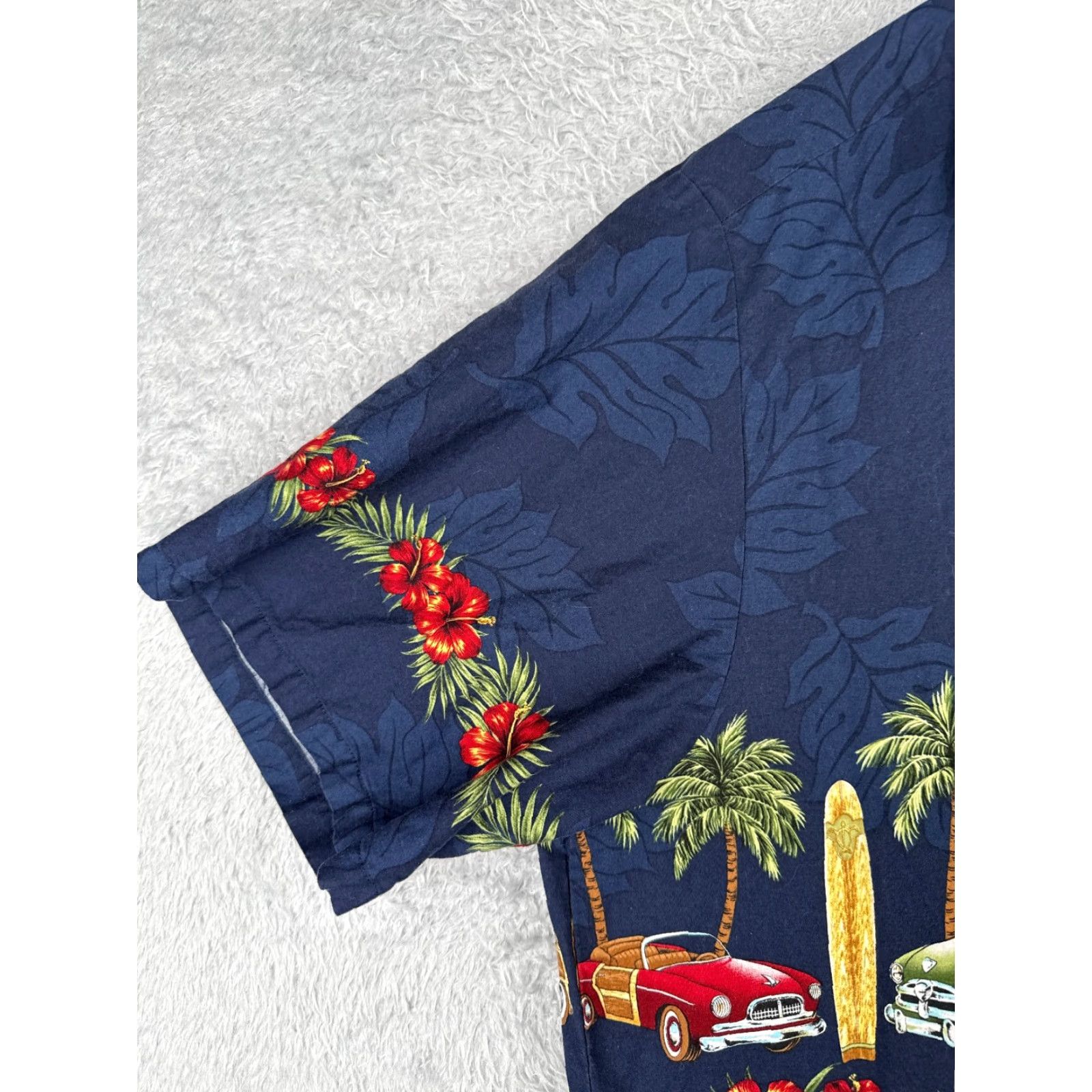 Vintage VINTAGE Hawaiian Reserve Collection Shirt Adult 2XL XXL Blue Floral Hawaii Luau Resort Garden Party/Cocktail Wedding Men Mens Size US XXL / EU 58 / 5 - 3 Thumbnail