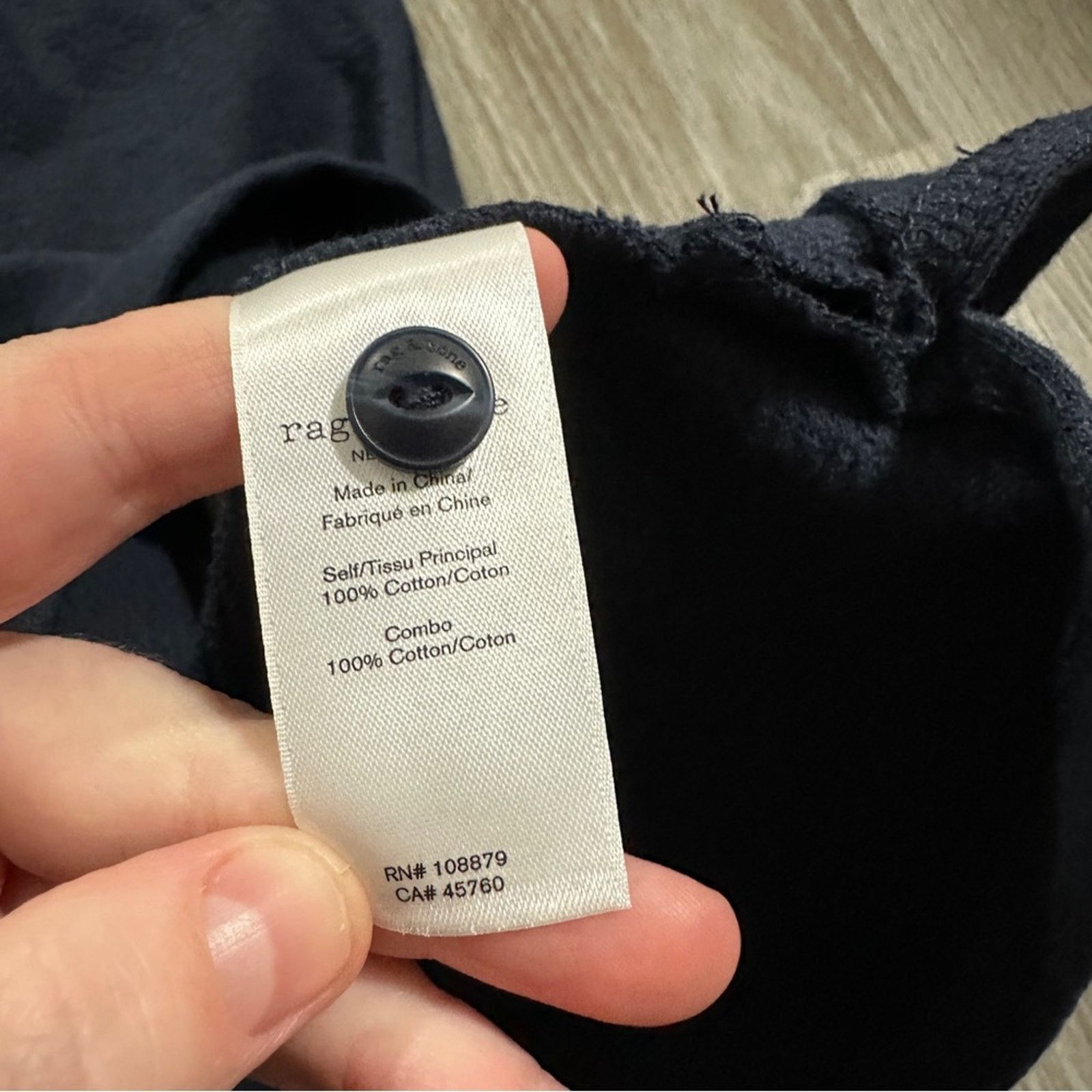 Rag & Bone Rag & Bone Mckenna Polo Navy Blue Sleeveless Mini Dress Sz L Size L / US 10 / IT 46 - 7 Thumbnail