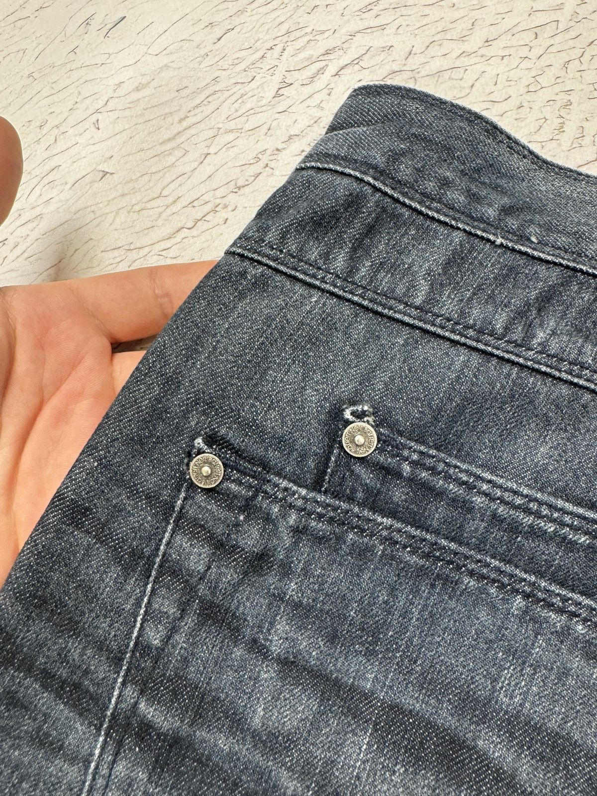 Neil Barrett Neil Barrett Indigo dark straight denim jeans zip pocket Size US 34 / EU 50 - 23 Thumbnail