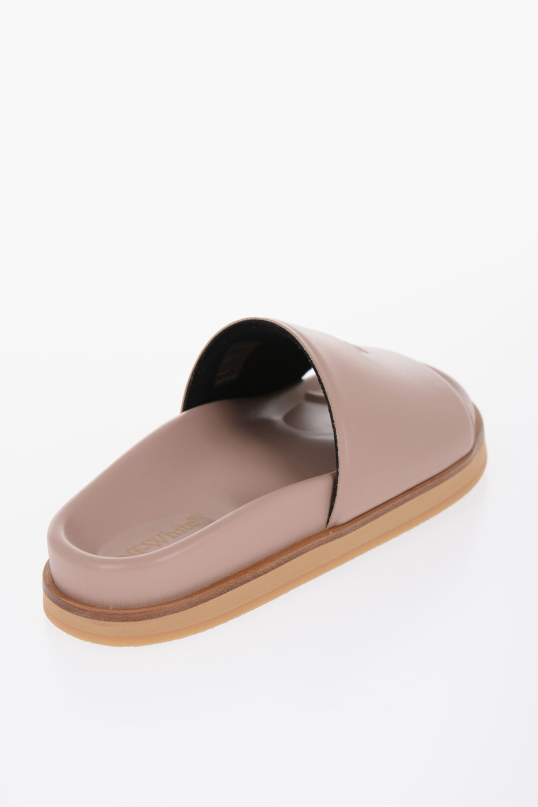 Off-White og1mm1024 Leather Off Stamp Sliders in Pink Size US 5 / IT 35 - 3 Thumbnail