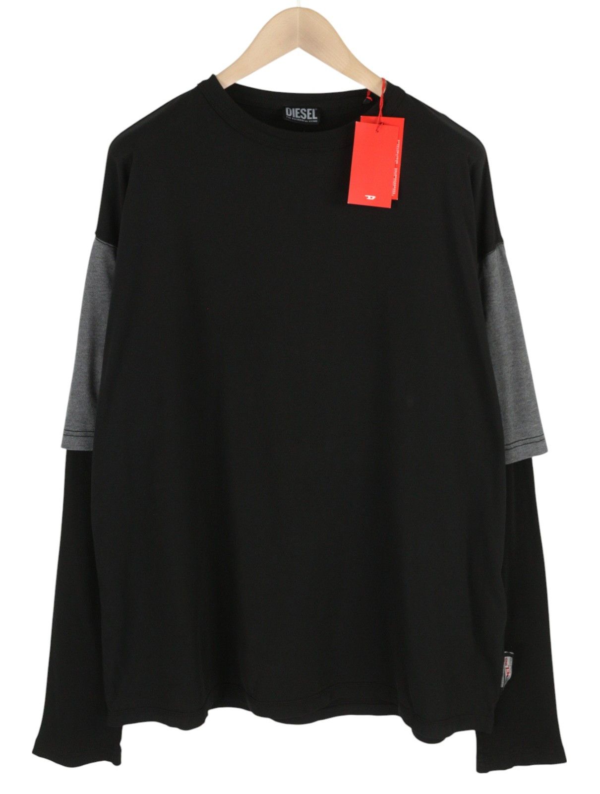 Diesel T-SHULA 2XL Black d Crew Collar Tricot T-Shirt 85141 Size US XXL / EU 58 / 5 - 1 Thumbnail