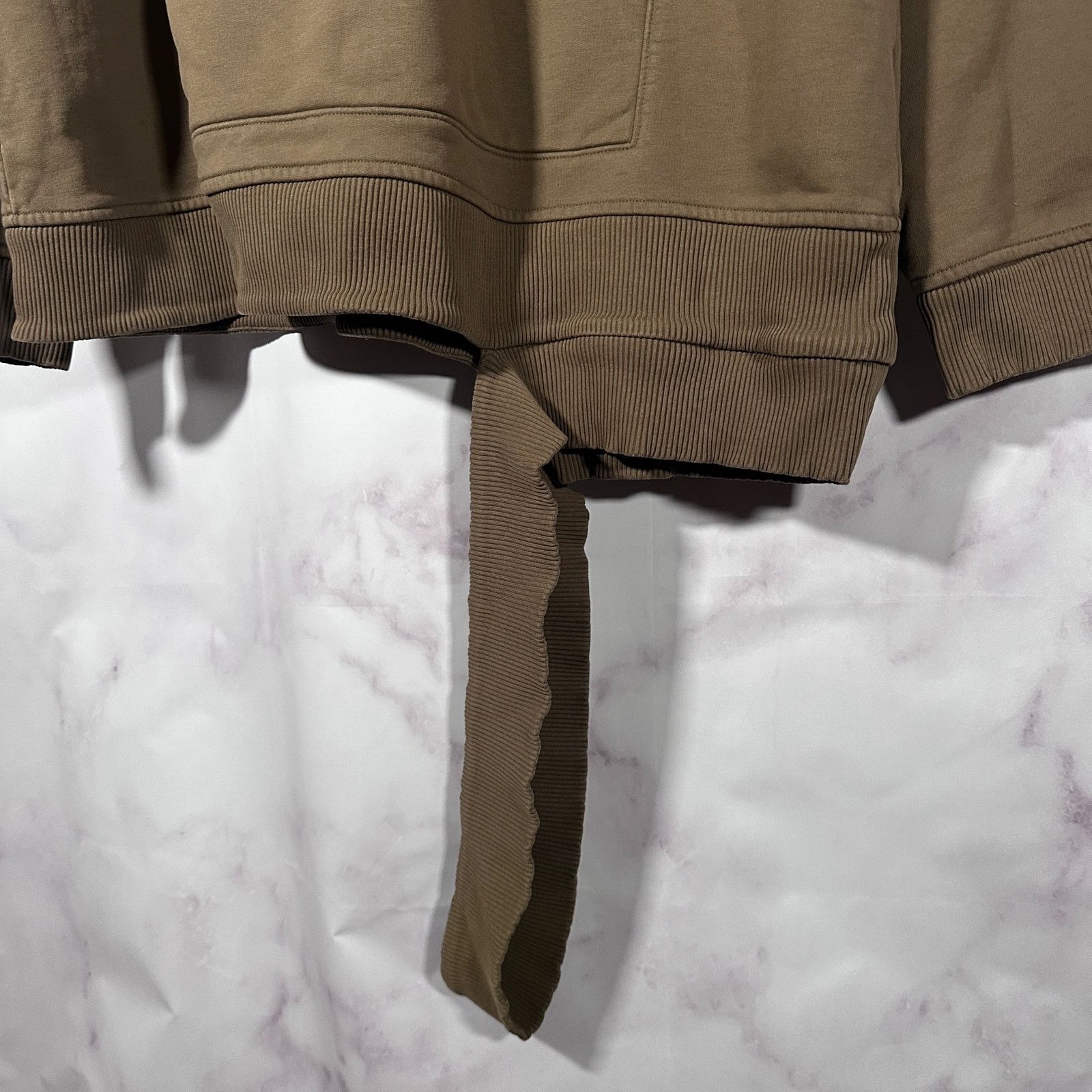 Helmut Lang Olive Double Hem Hoodie Size US L / EU 52-54 / 3 - 4 Thumbnail